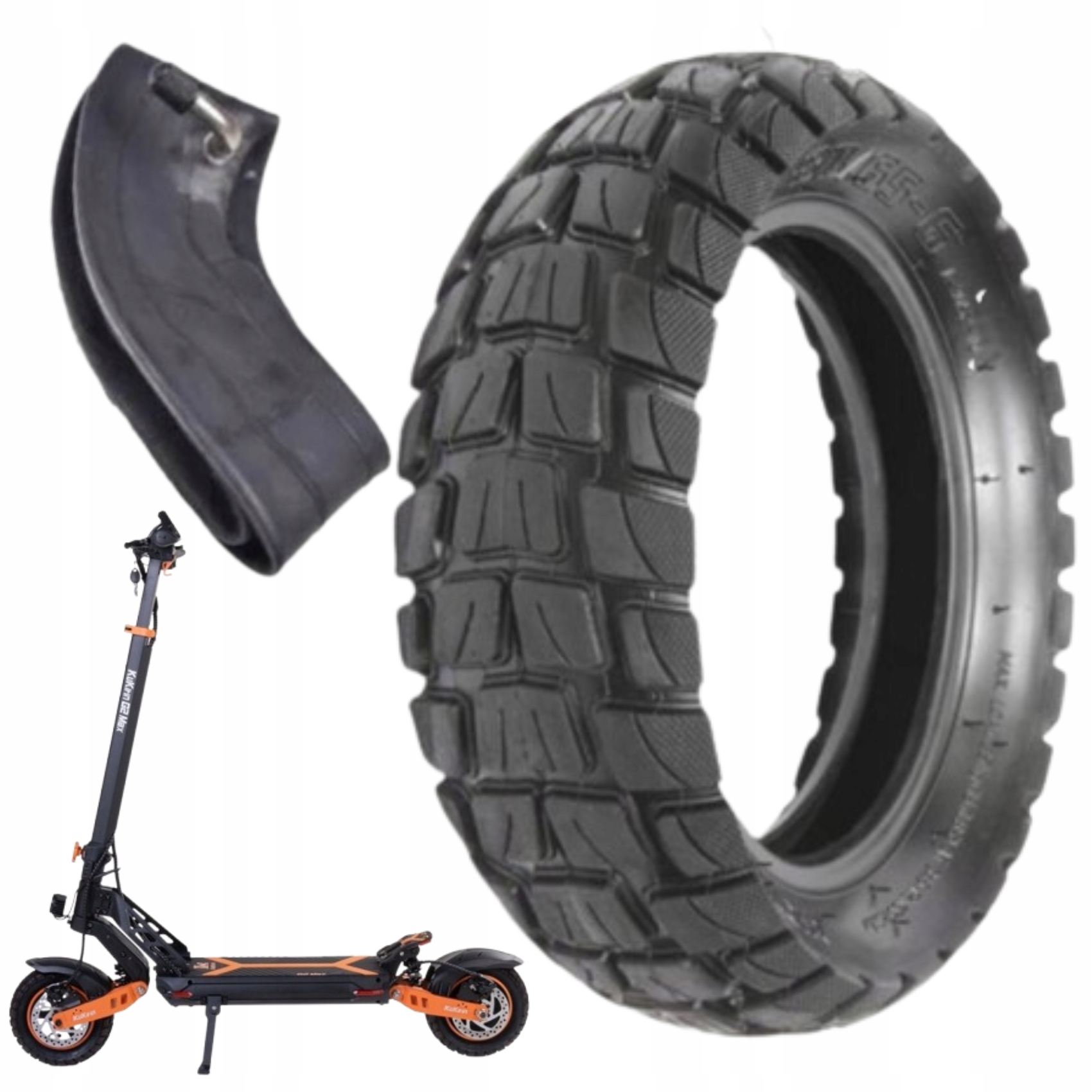 Zestaw Opona KuKirin G2 Max Terenowa 10x3" i Dętka 10x2,5" G2 Master G3 Pro