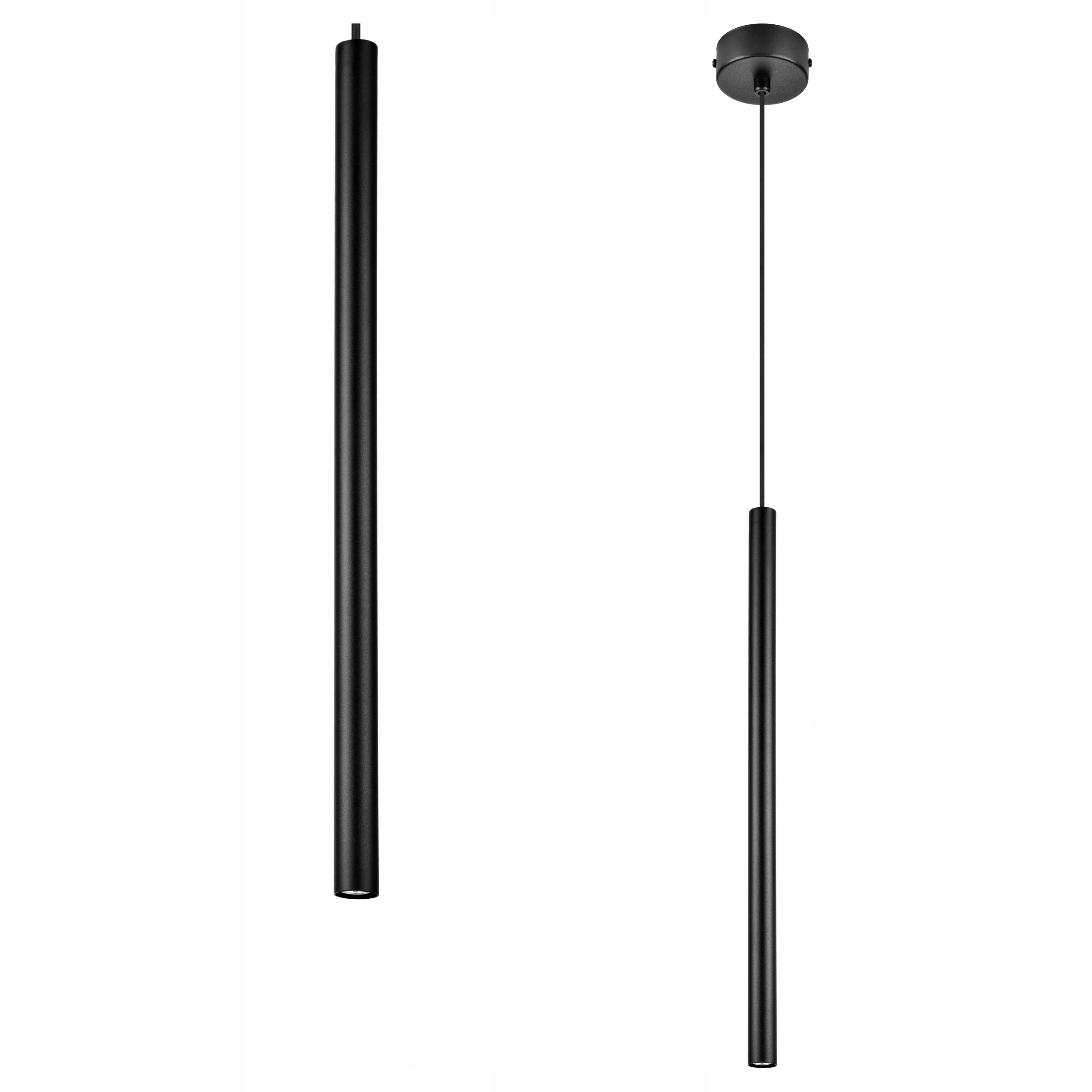 Selene lampa wisząca Led czarna tuba nad stół sufitowa spot reflektor loft