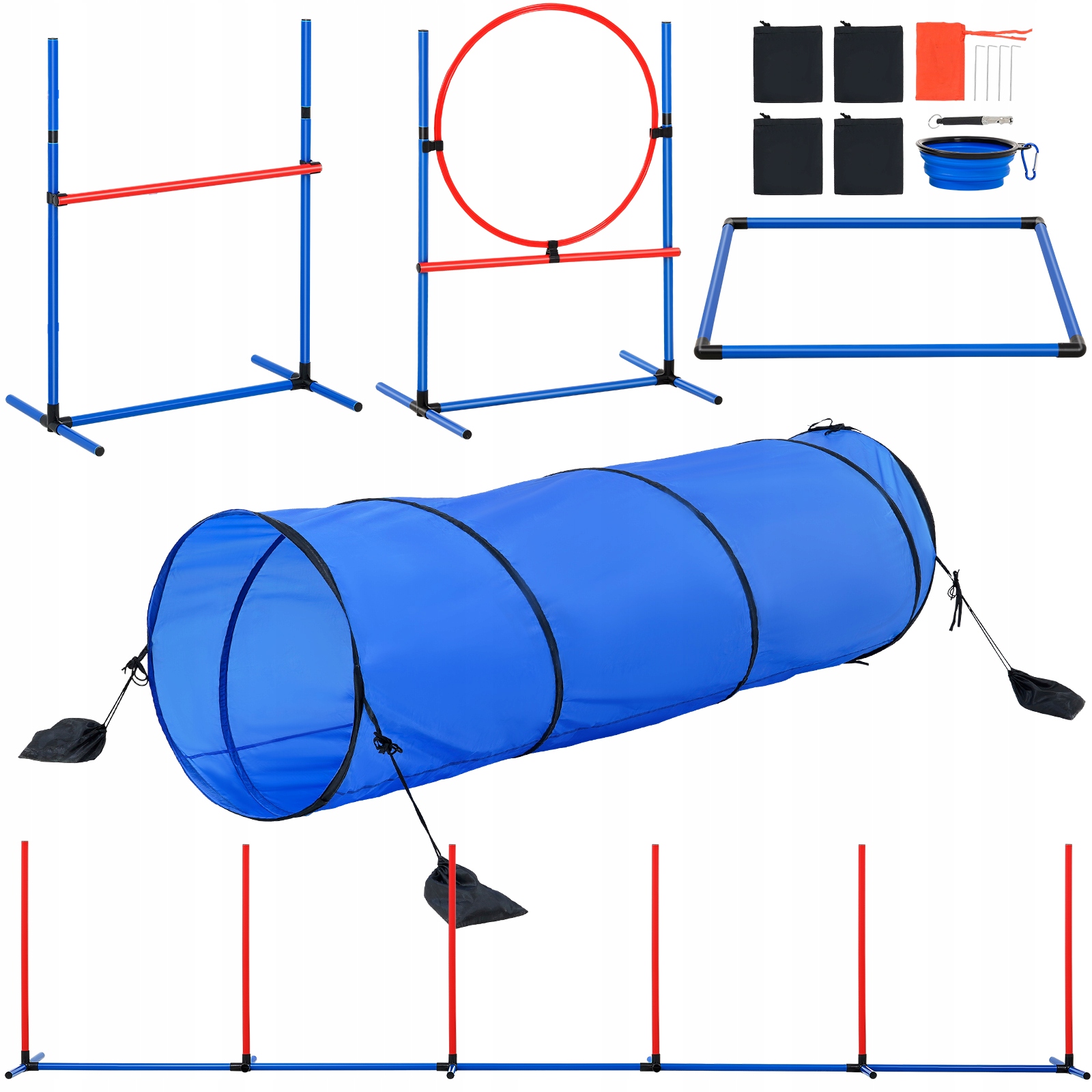 Levně Sada pro výcvik zvířat 5 ks Sada pro trénink agility pro psy