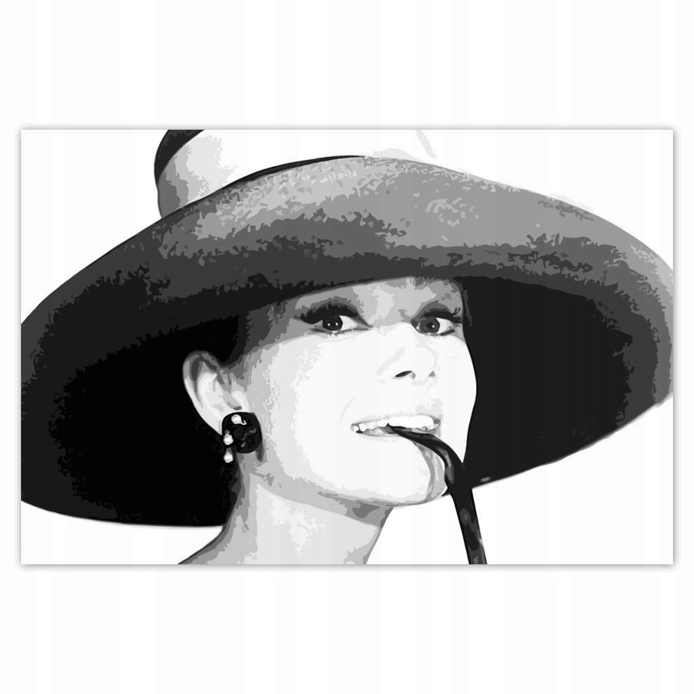 

Plakat 93x62 Hepburn z kapeluszem