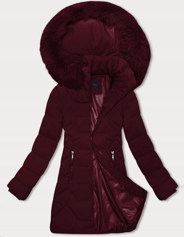 Dámská Zimní Bunda 16M9121 Bordo S (36)