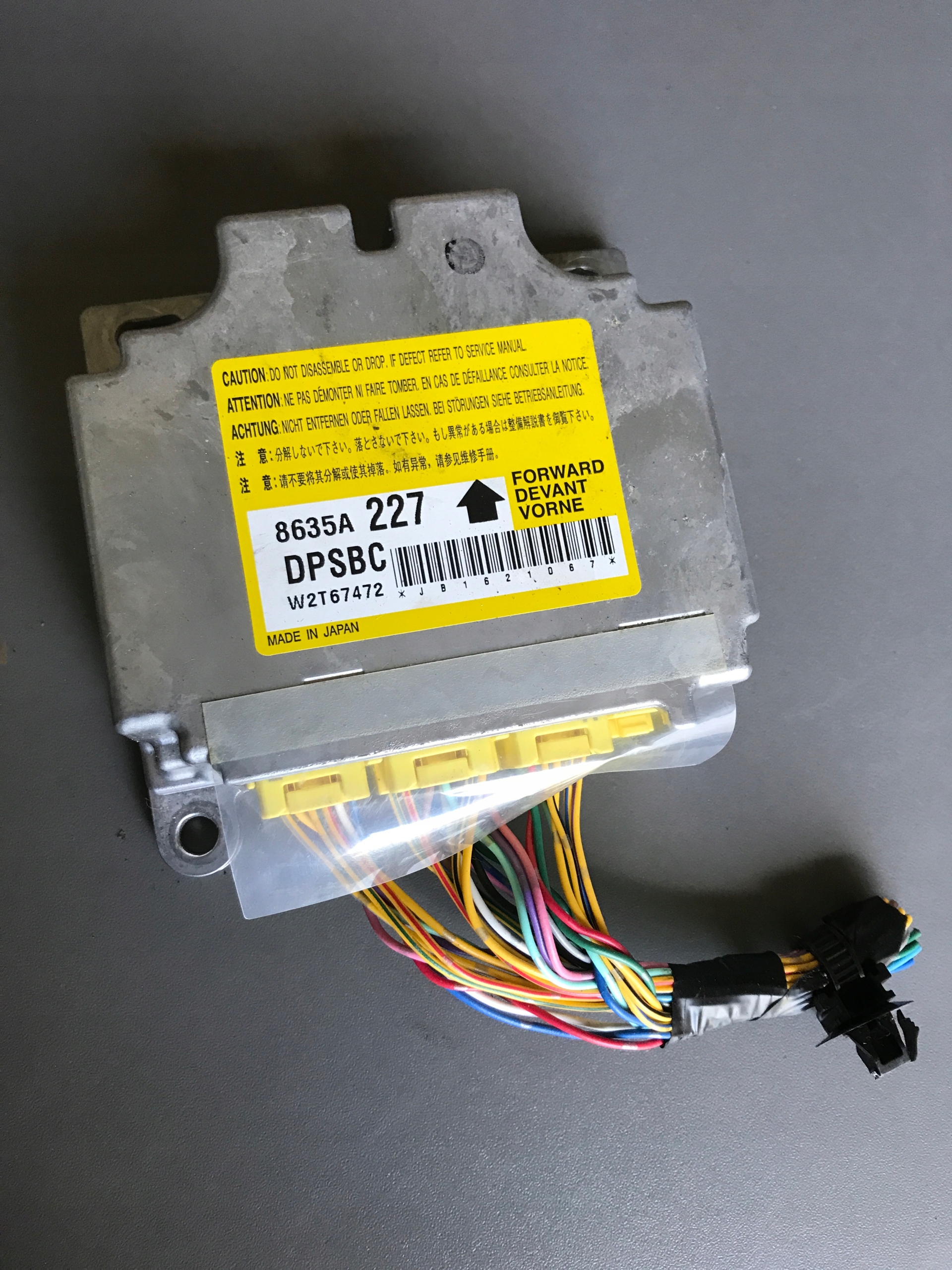 8635A227 - МОДУЛЬ ЭБУ ПОДУШКИ БЕЗОПАСНОСТИ MITSUBISHI IMIEV И-MIEV