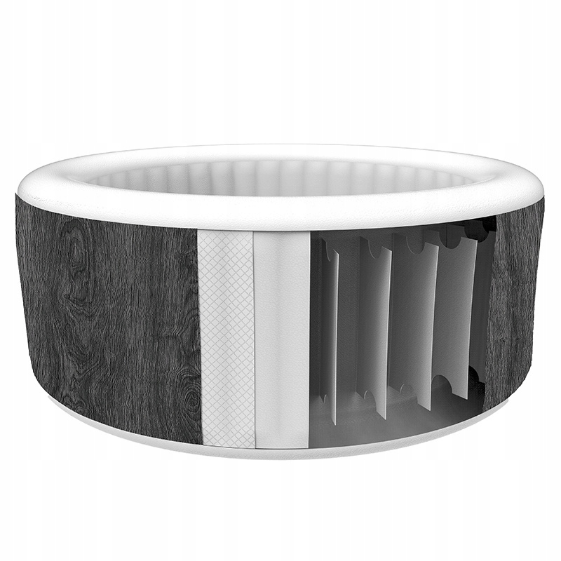 DMUCHANE SPA OGRODOWE BASEN NICE-WOOD AVENLI 140 DYSZ ZESTAW Kształt okrągły