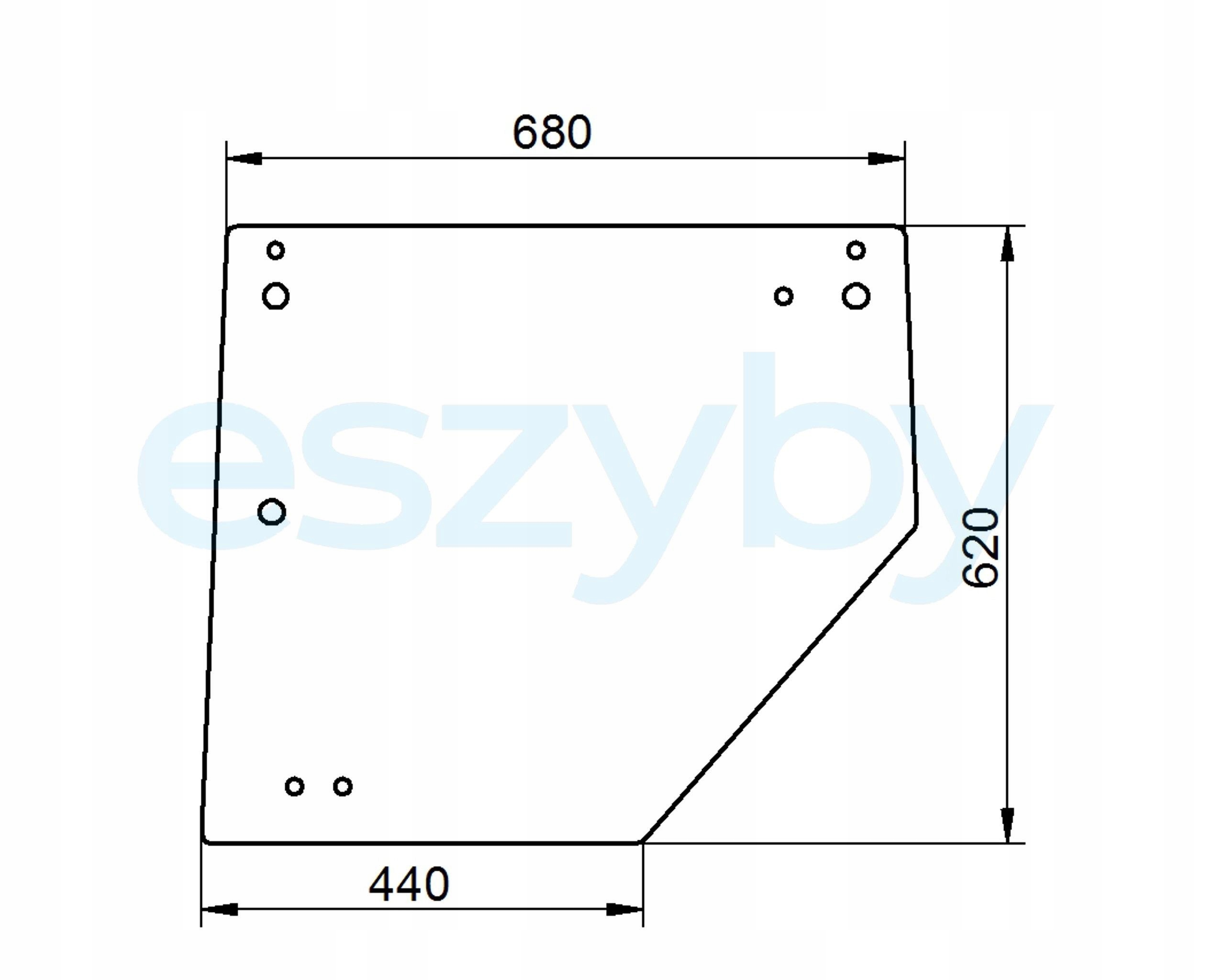 sklo teleskopický nakladač Manitou zadní