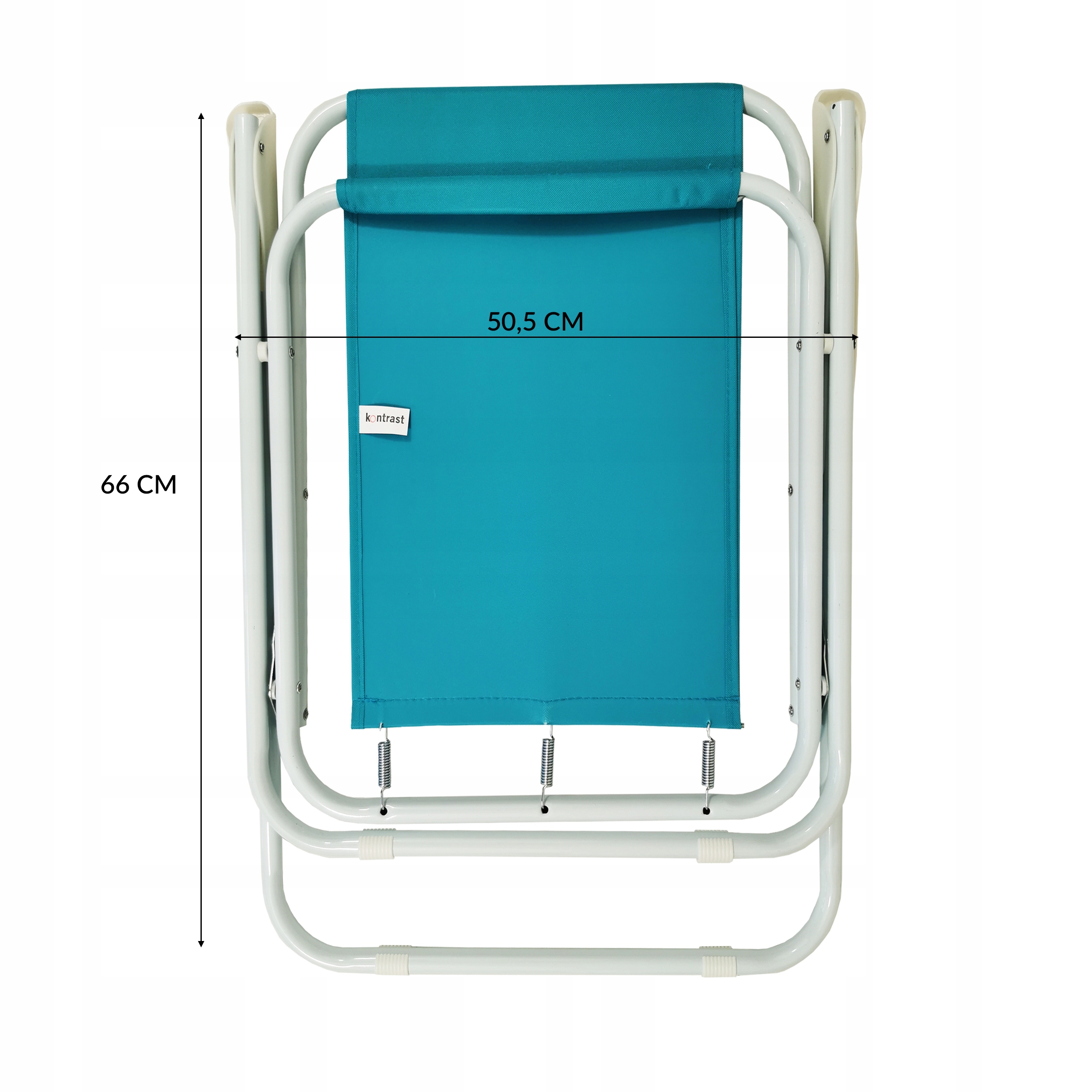 WYGODNE KRZESŁO OGRODOWE SKŁADANE TURYSTYCZNE ATENA 73 cm NIEBIESKI Marka Kontrast