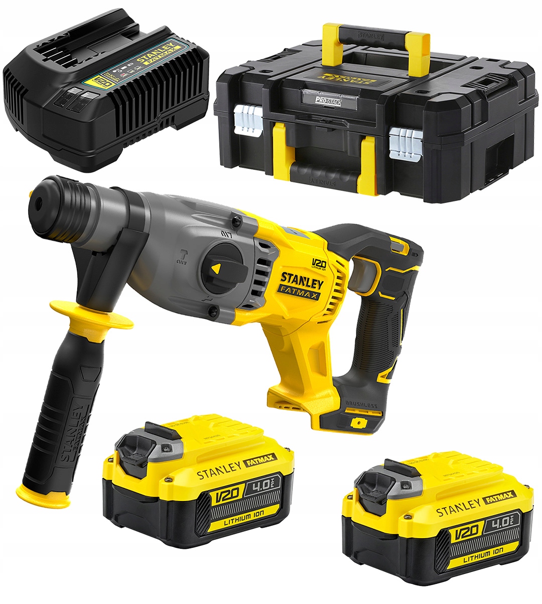 Vrtací kladivo Sds+ 2J 2x4Ah Stanley SFMCH900M22