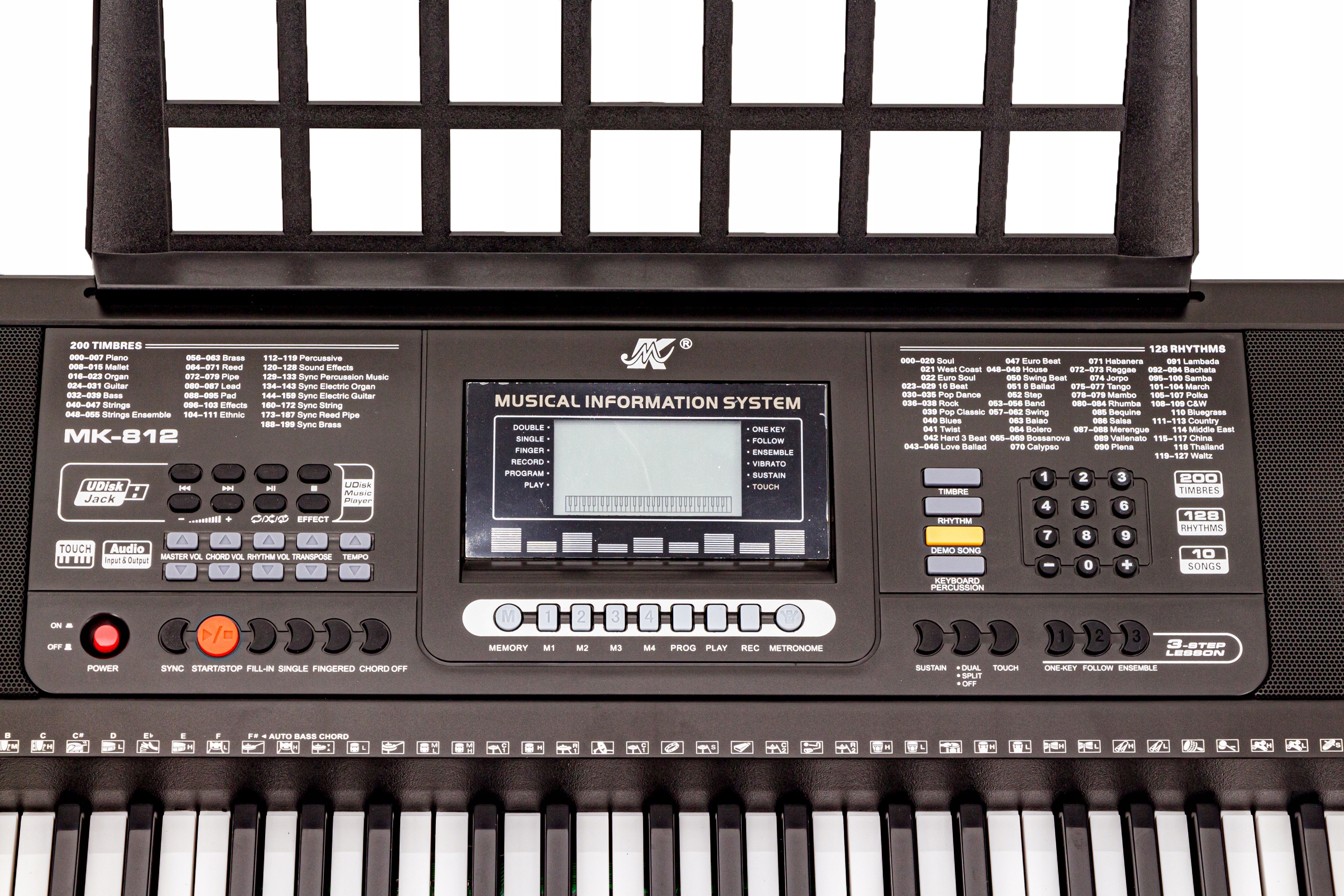 Keyboard Organy MK-812 61 dynamiczne klawisze USB Marka MK