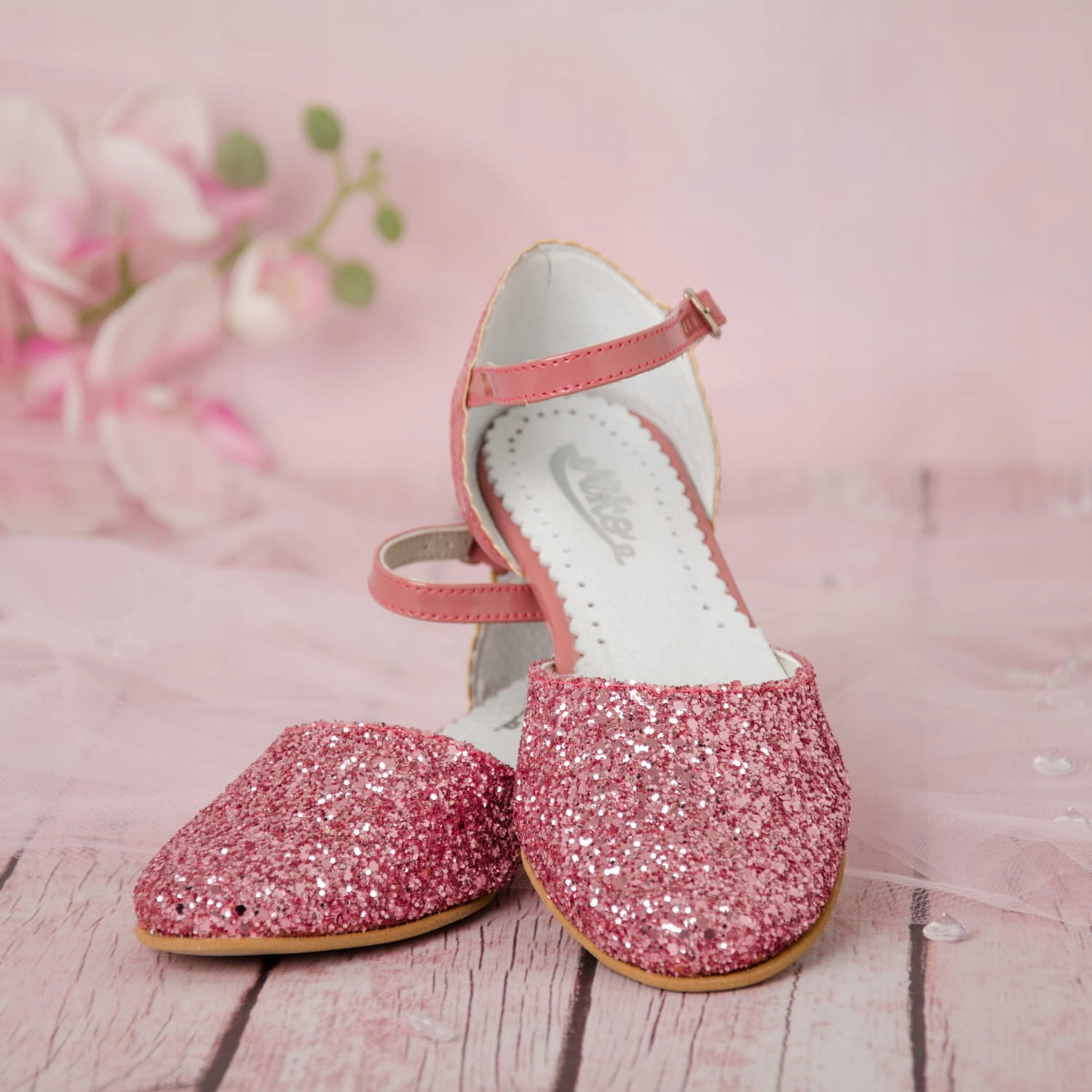 Buty wizytowe różowe dziewczęce KBD-730 - Rozmiar: Marka Miko