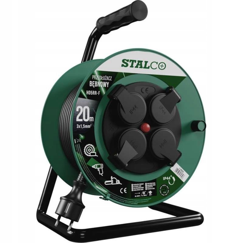 Przedłużacz bębnowy 50 m, 16 A 3680 W, Stalco