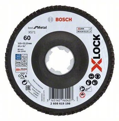 

Tarcza listkowa ścierna 60 X571 for Metal X-Lock