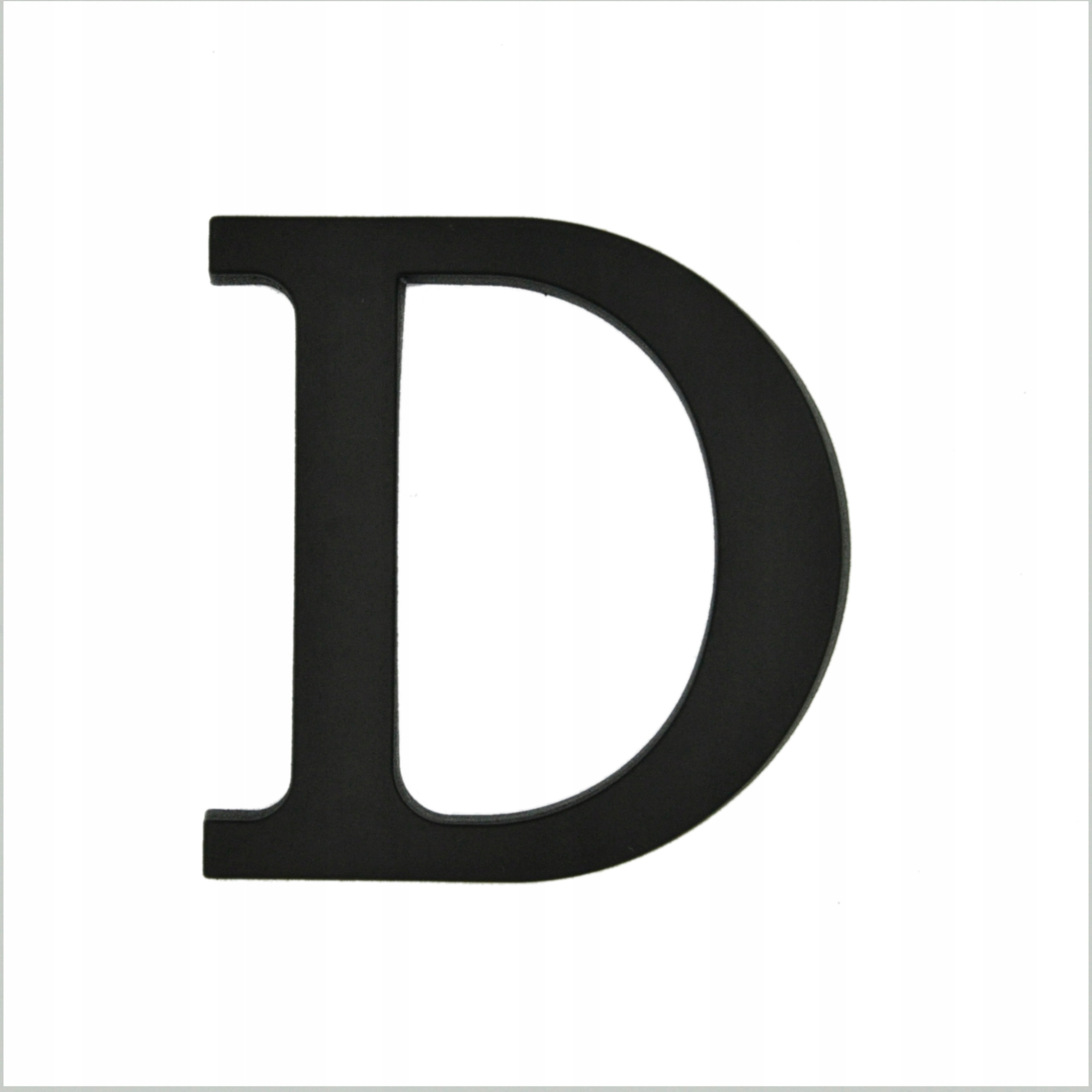 LITERA D NA DOM BUDYNEK ADRES LITERY NA DOM 9 CM - CZARNA