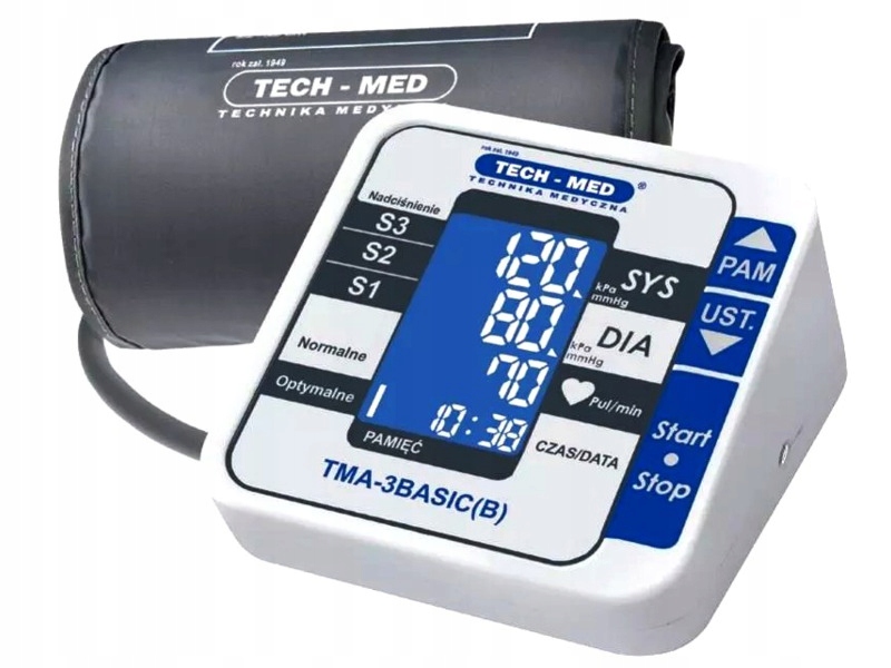 Ciśnieniomierz Naramienny Tech-med TMA-3BASIC Biało-szary