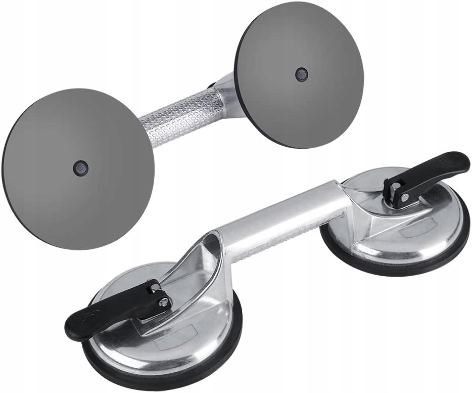 PRZYSSAWKA UCHWYT DO SZYB SZKŁA GLAZURY PŁYTEK GRESU 2x120mm Aluminium PRO