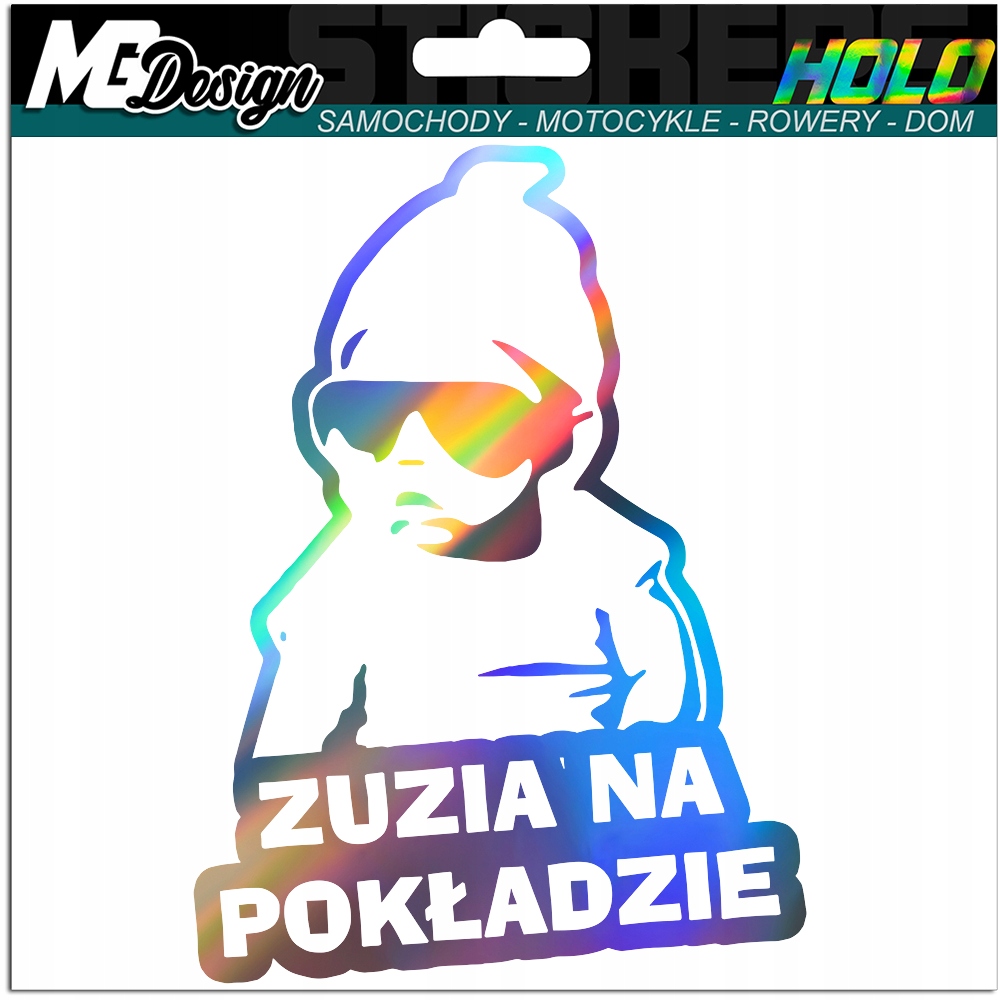 

Zuzia Na Pokładzie naklejka na szybę Hologram