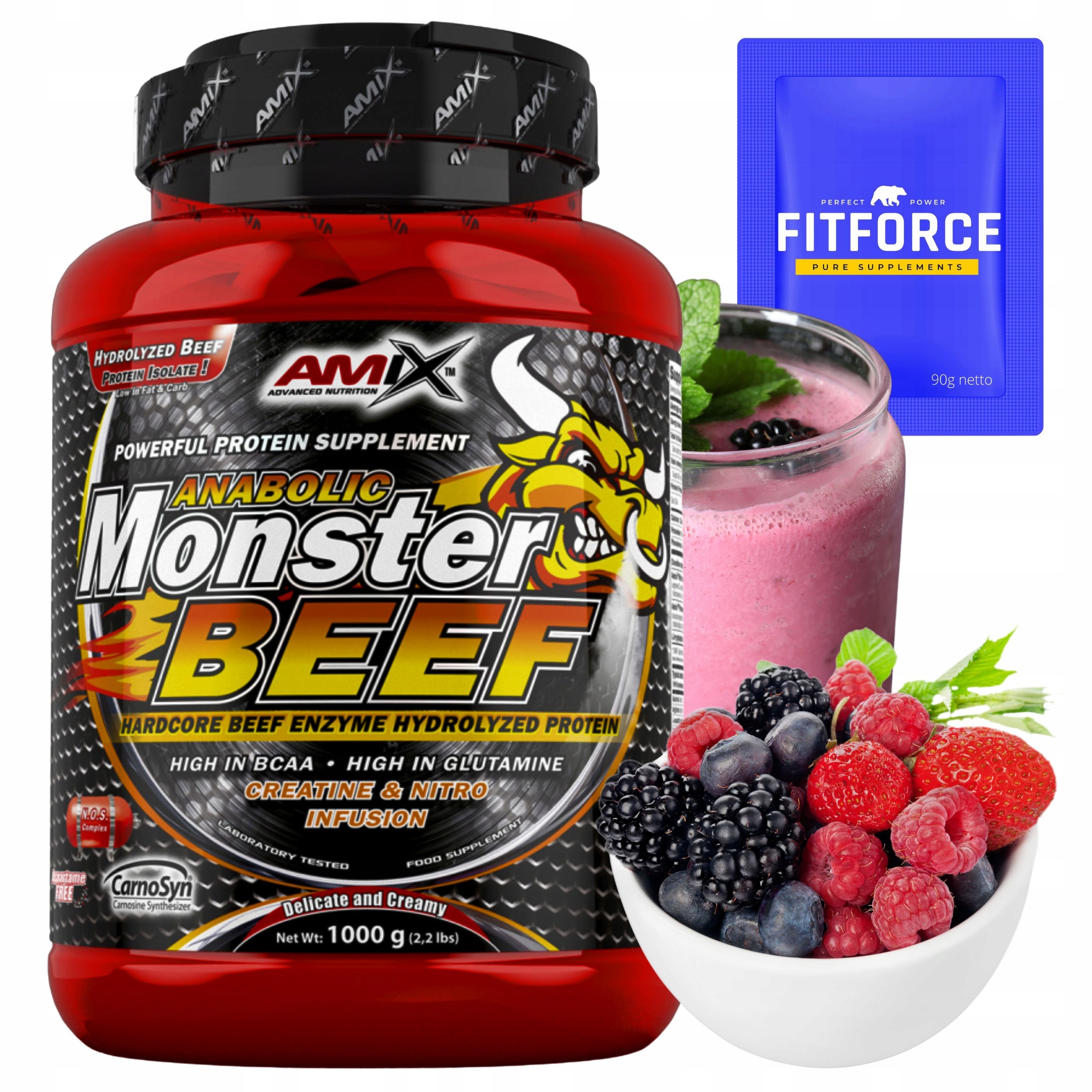 Protein bez cukru Amix Monster Beef Hydrolyzát hovězího proteinu
