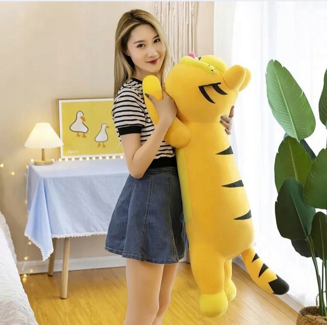 DUŻA MASKOTKA PRZYTULANKA PLUSZAK KOT GARFIELD PODUSZKA 60 CM XXL NOS RÓŻ Wysokość produktu 100 cm