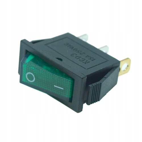 

MK-111AC-G przełącznik 3pin 2poz 15A 250V zielony