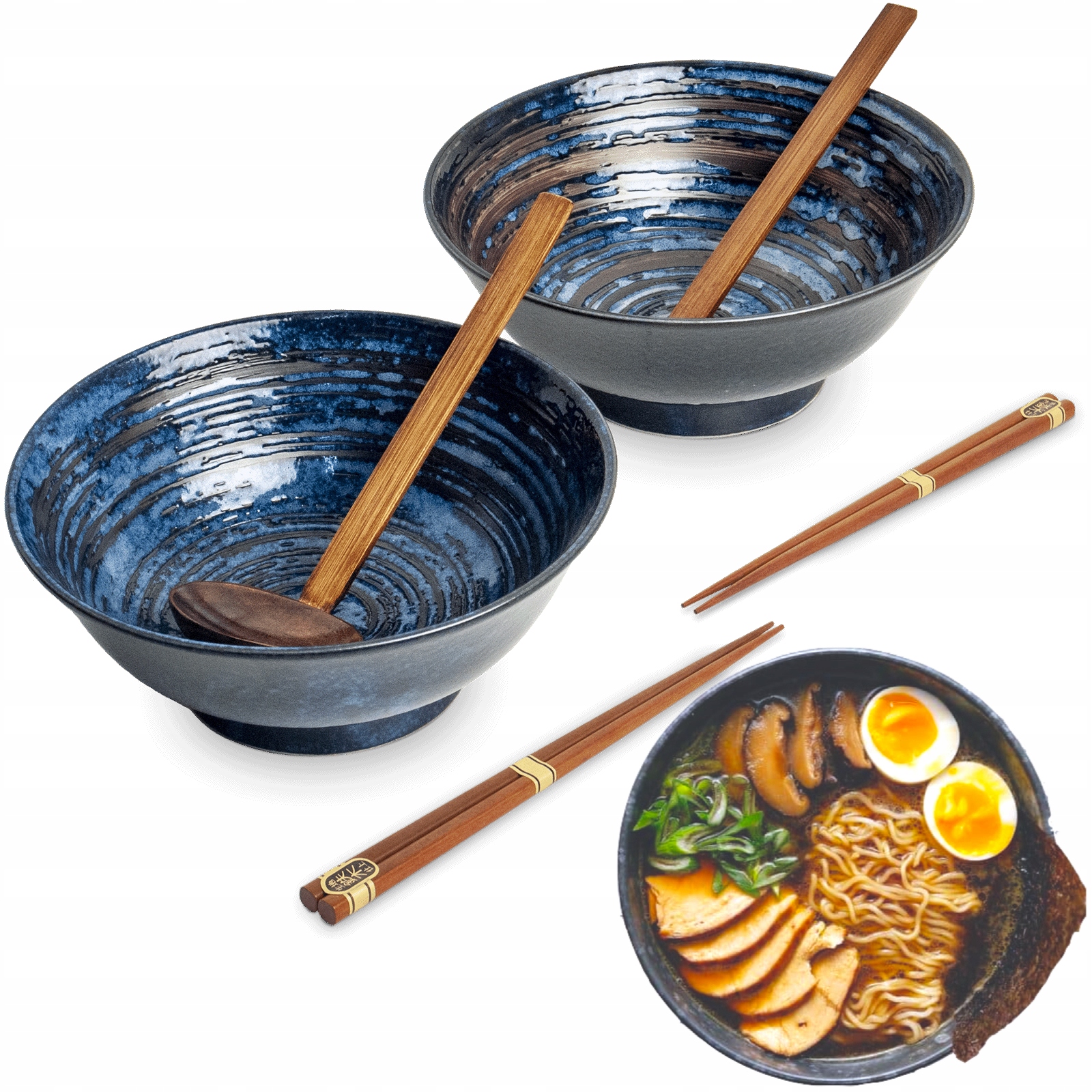 

Zestaw Miski Do Zupy i Makaronu Ramen Motyw Uzu