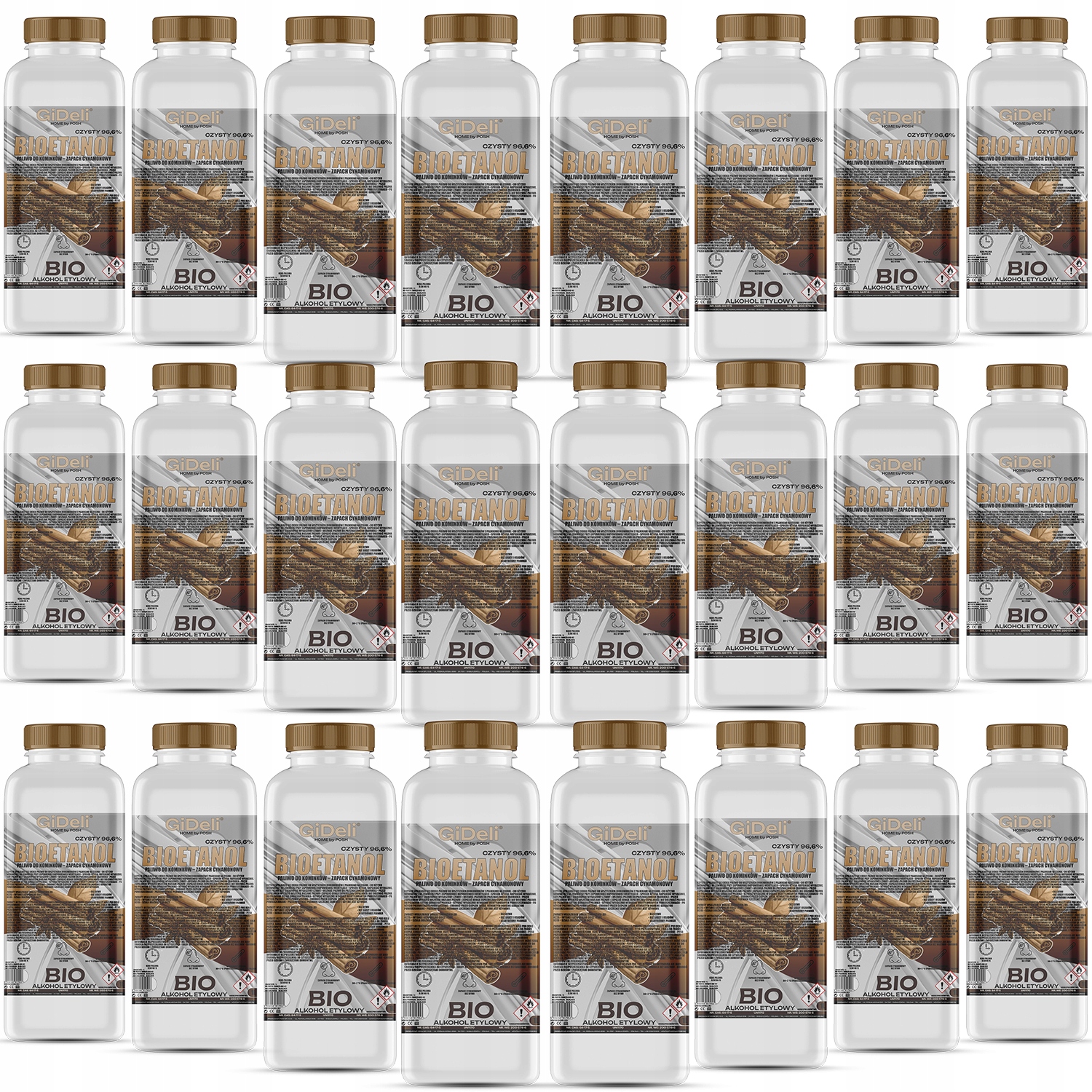 Bioetanol do krbu 24x1L s vôňou škorice, biopalivo