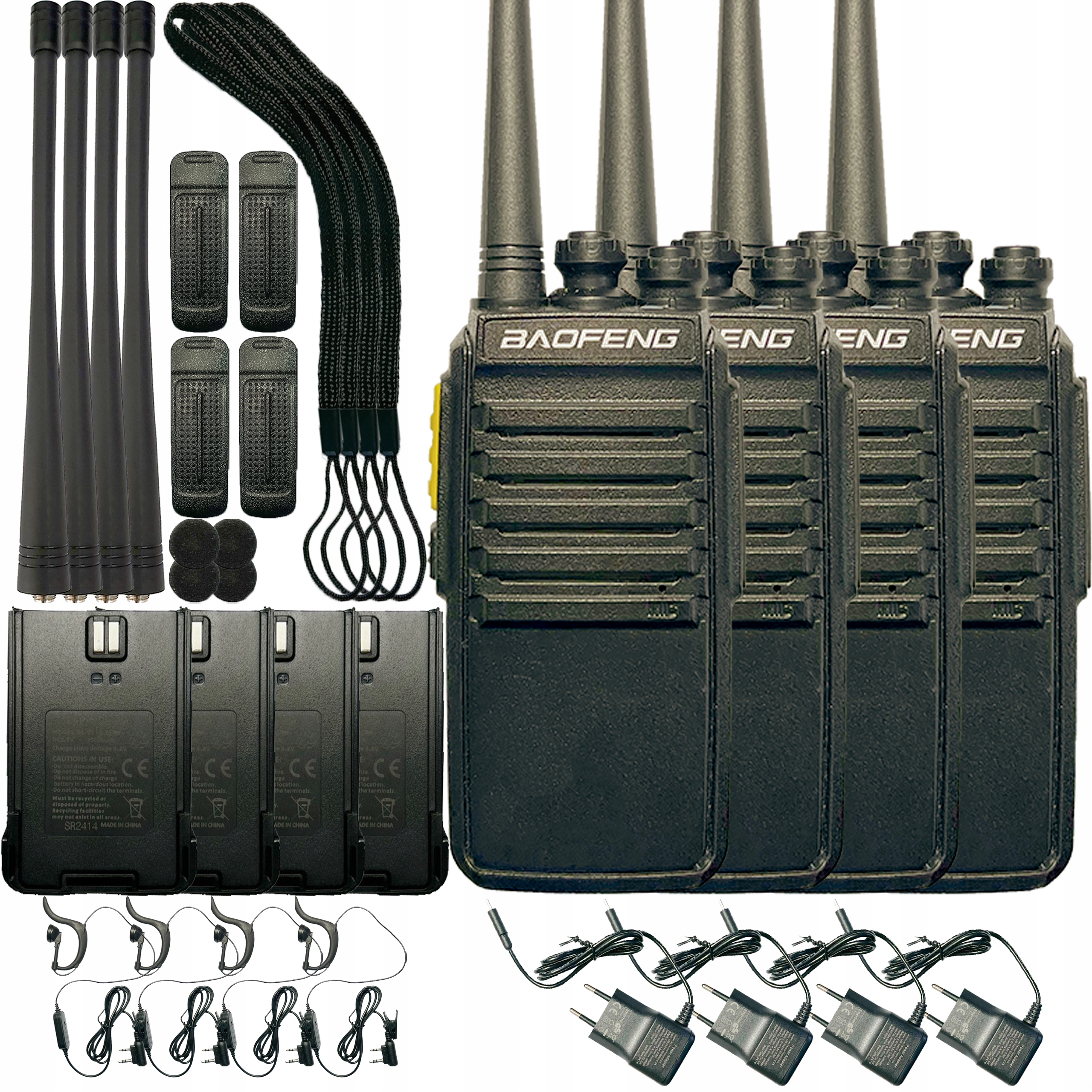 Baofeng Radio C3 Pro 4szt Radiotelefon do pracy Usb-c Szyfrowanie Rozmów