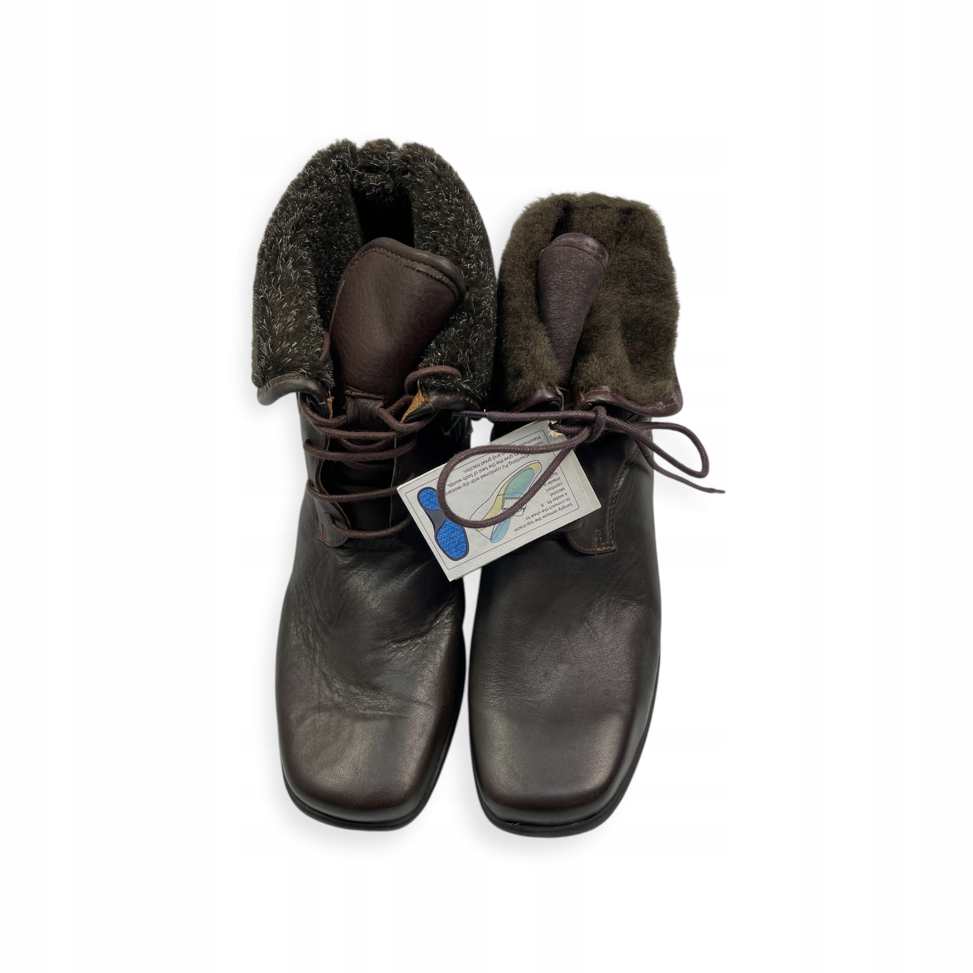 Kožené Kotníkové Boty Spring Step Vel. 37 Zateplené Pohodlné na zimu