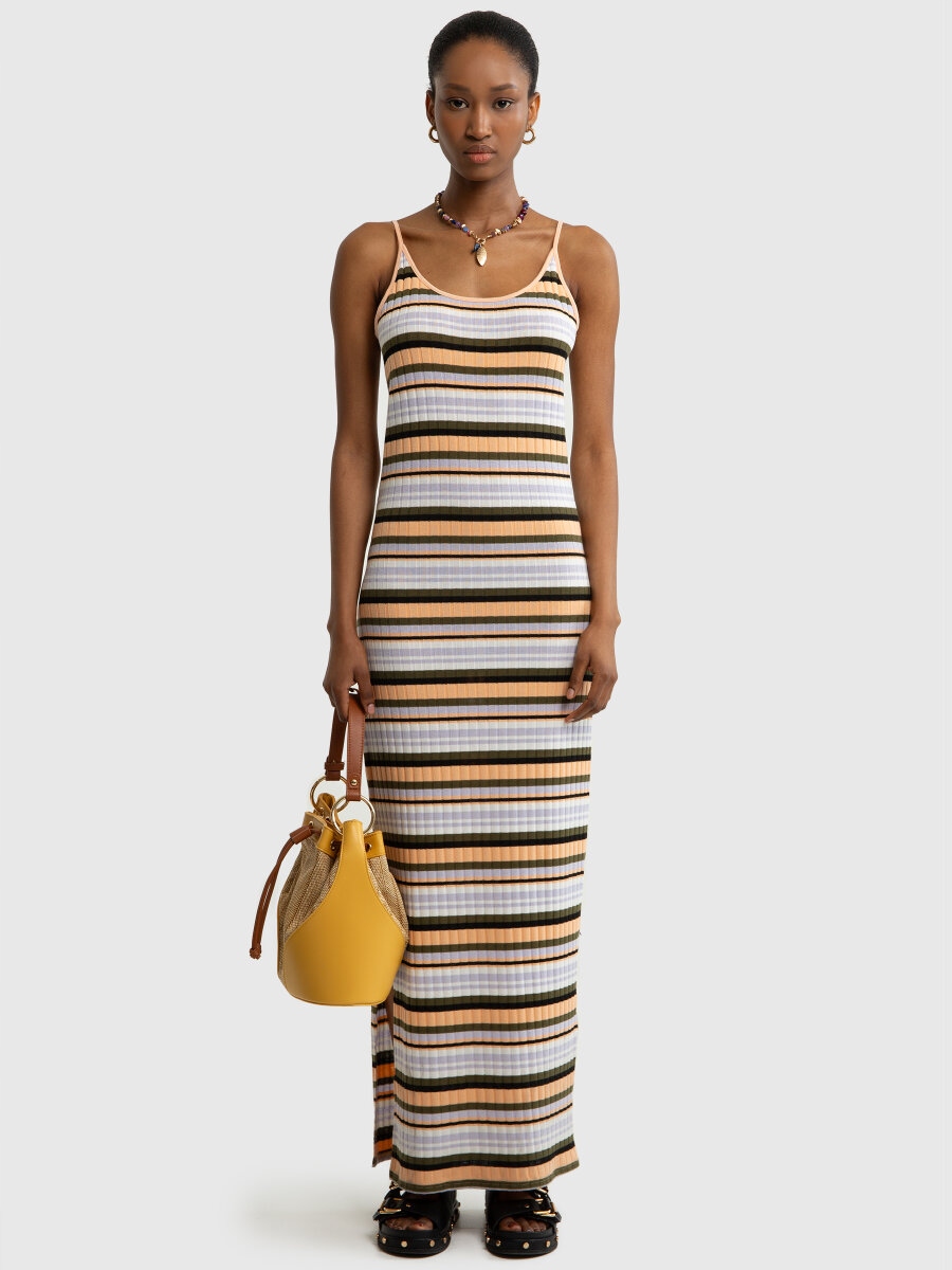 Big Star šaty pro každodenní nošení, pletená, maxi velikost M