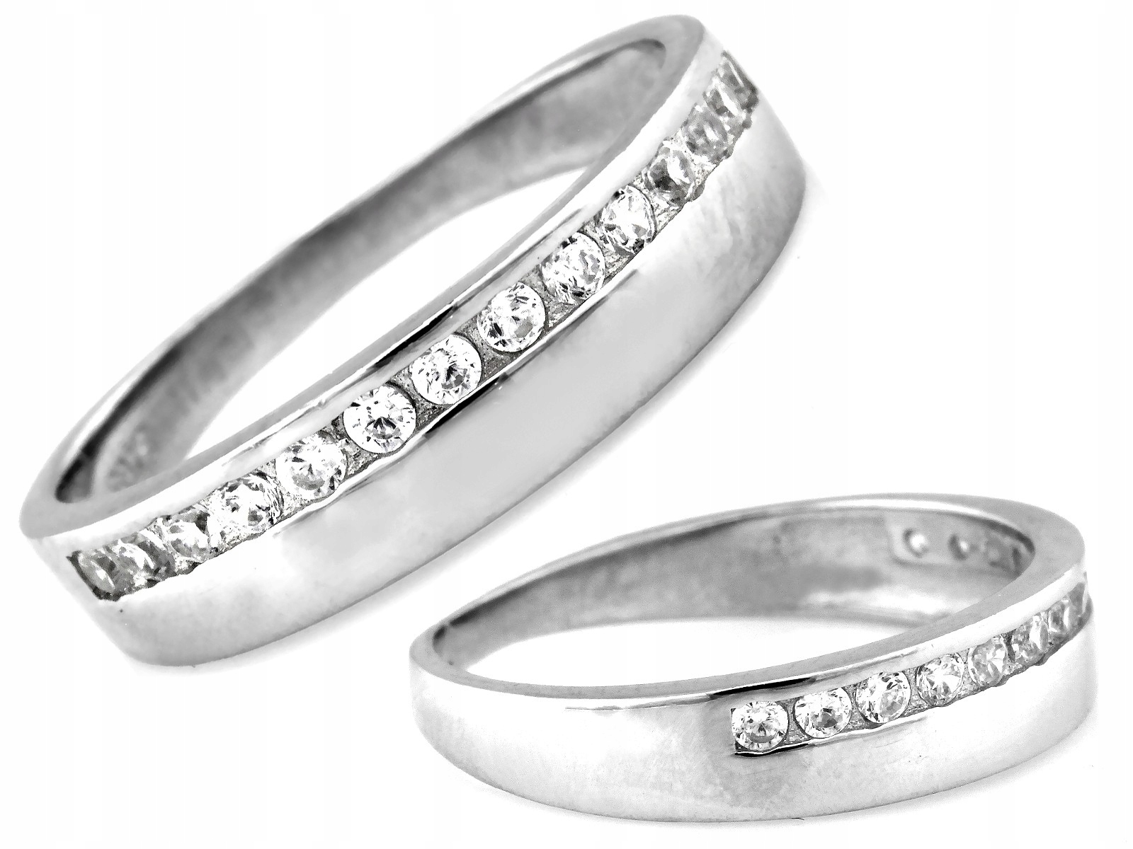 Stříbrný prstýnek 925 Eternity s zirkony 1.92 g vel 20 pro ženy