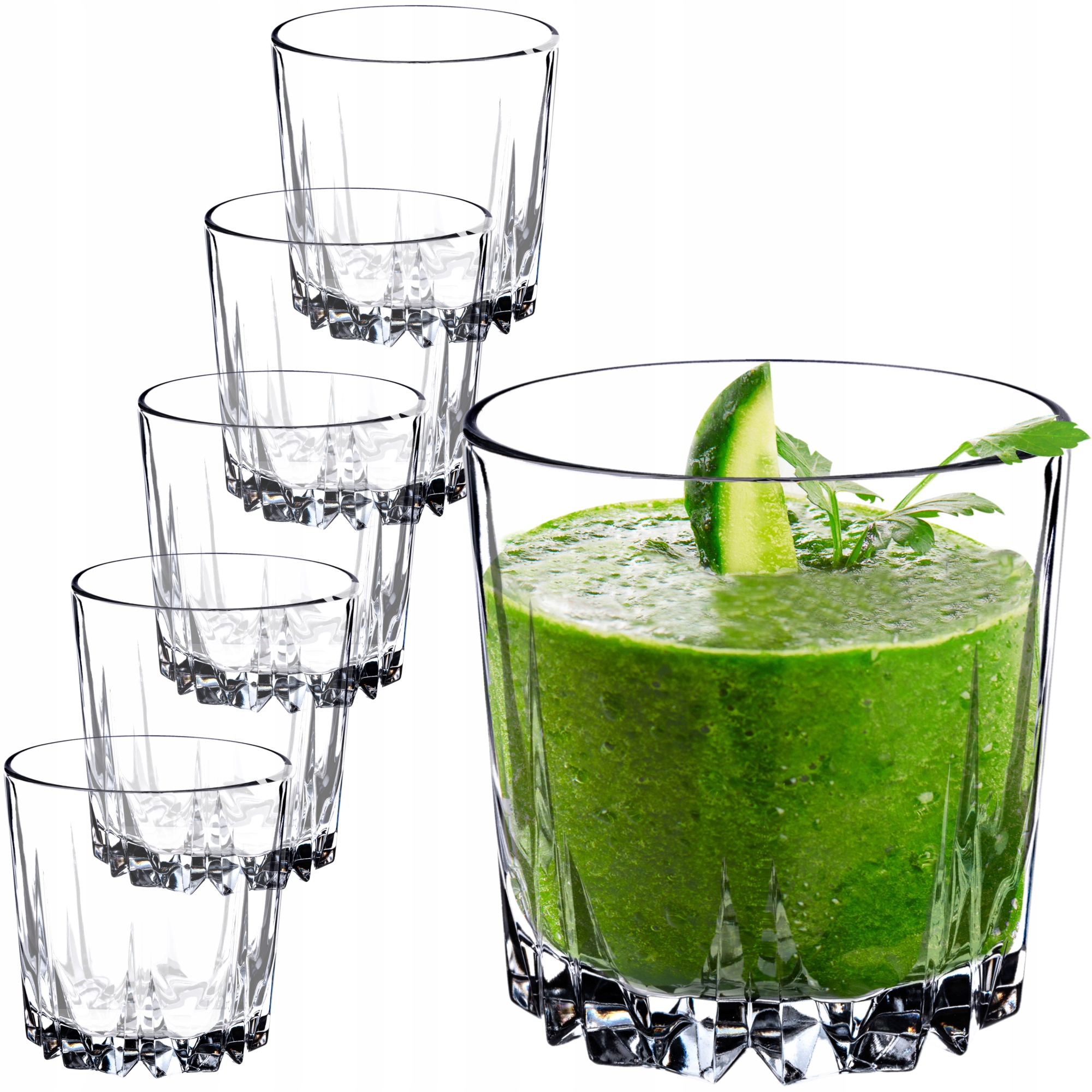 

Szklanki Do Napojów Wody Drinków 300ML Zestaw 6SZT