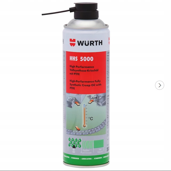 Wurth Hhs 5000 smar Ptfe o wysokiej przyczepności 500ml