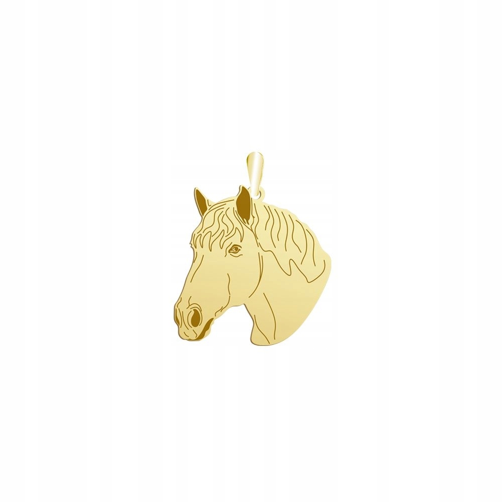 Prívesok Zlatý s koňom Perszeron 925 Darček Šperky Žena GRAWER ZADARMO