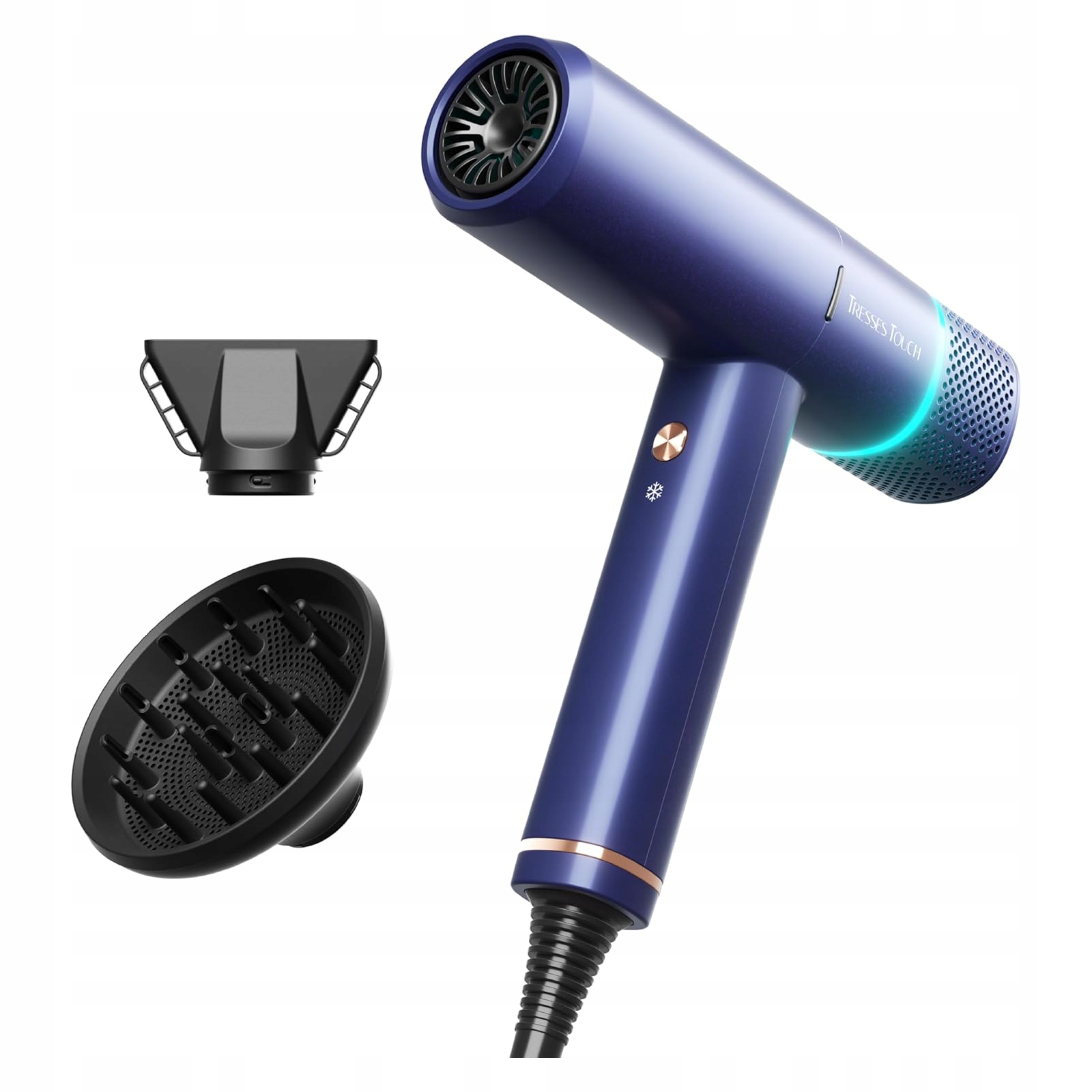 Iontový Vysoušeč Vlasů 3 Úrovně Teploty Tresses Touch S Difuzérem