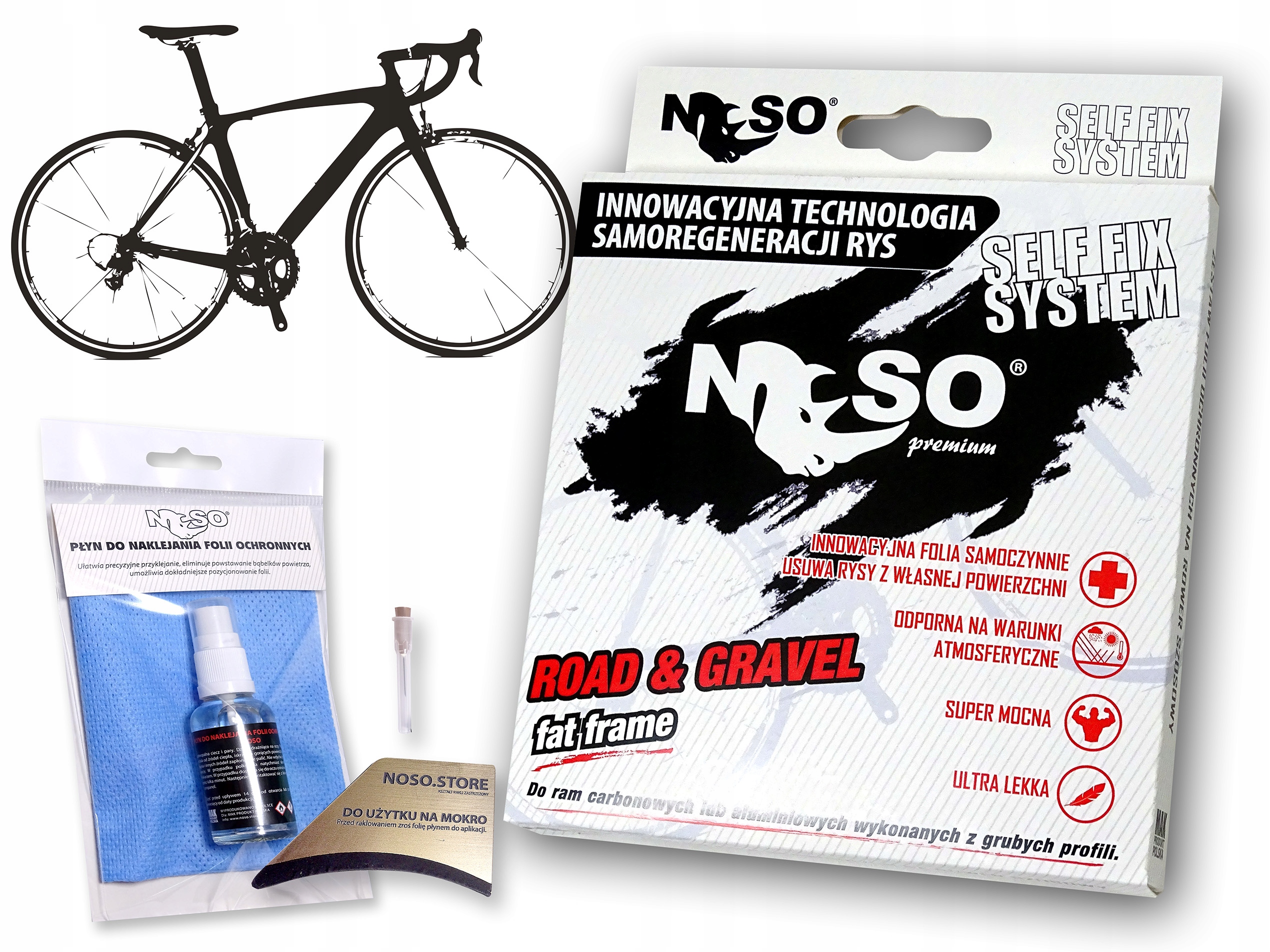 Fólie na Gravel Kolarzówka sada XXL Fat|blesk s-reg Ppfu Elite