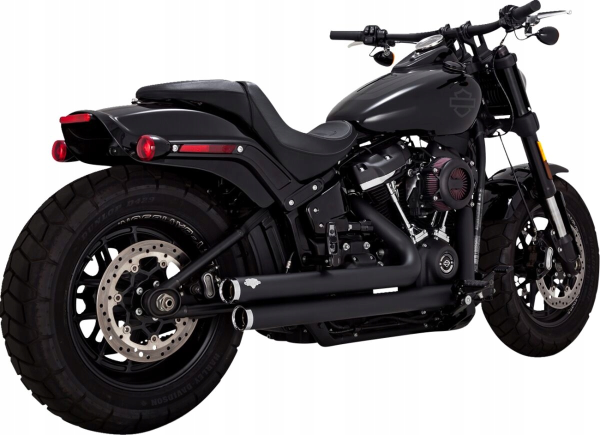 Výfuk Harley Big Shots Staggered 2-INTO-2 Čierny