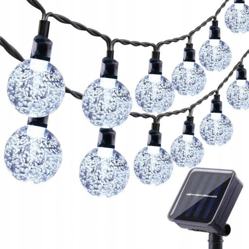 

Girlanda Lampki 50 Led Ogrodowa Świetlna Solarna