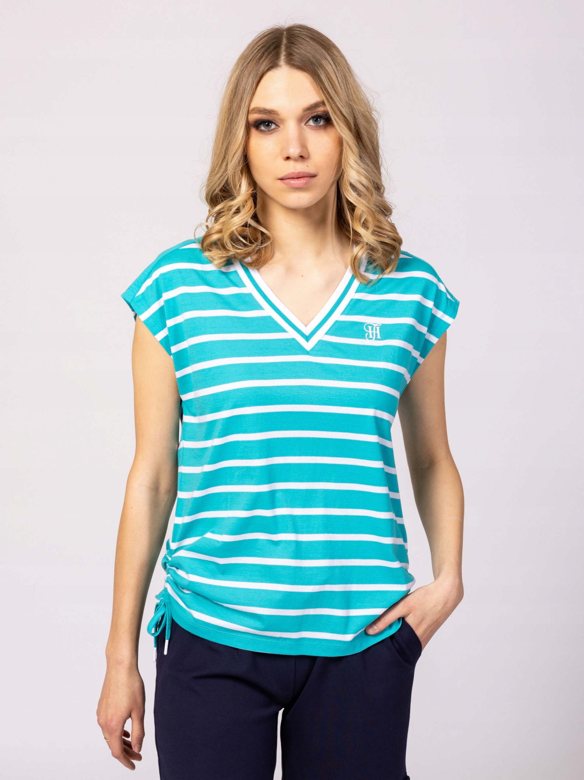 Heavy Tools Dámské Tričko Tričko MALKYS25 Cool Teal Mořská Velikost XL