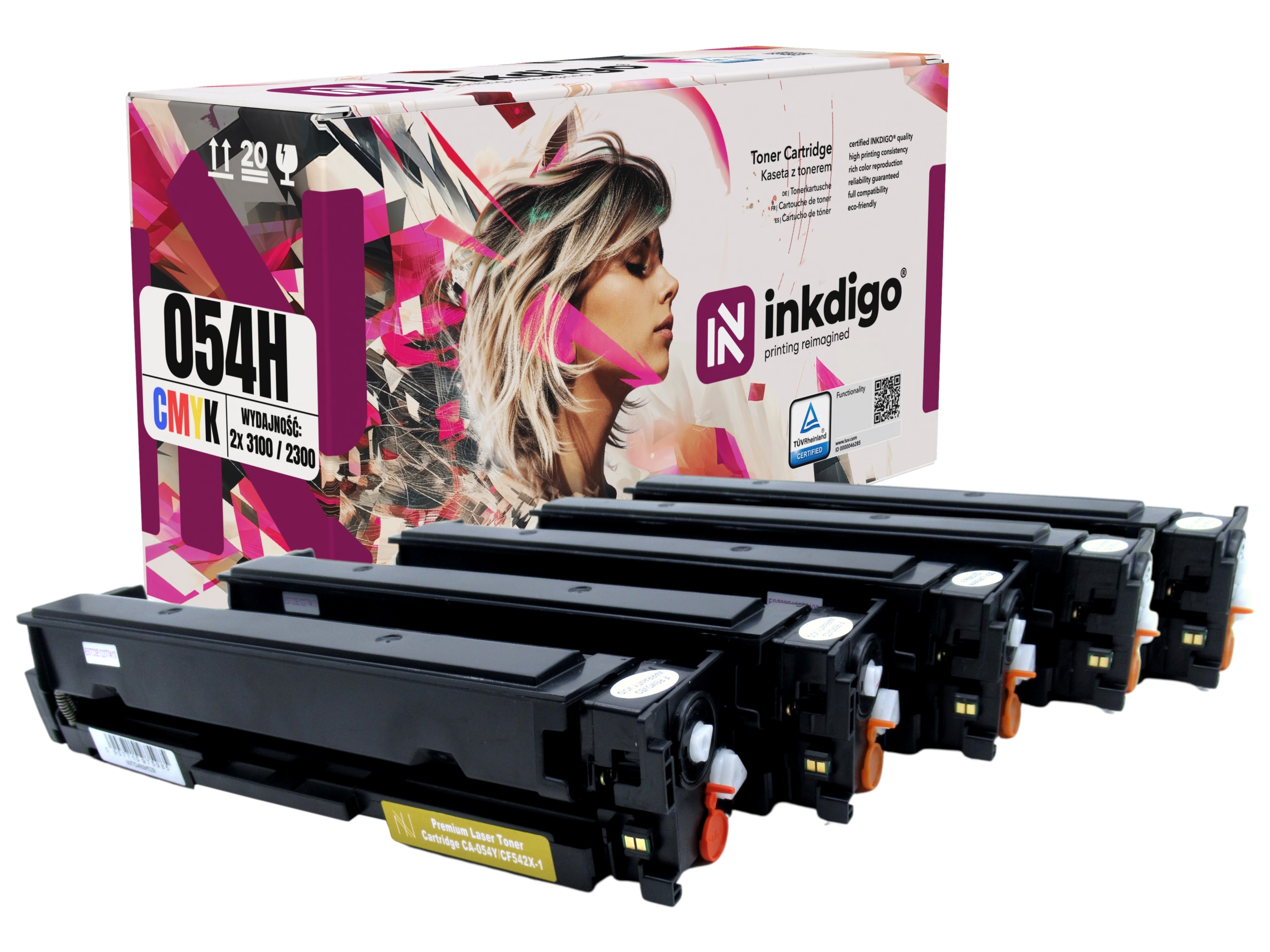 CRG-054 XL Náhradní Toner Canon MF641cw MF642Cdw MF643Cdw MF644Cdw MF645CX