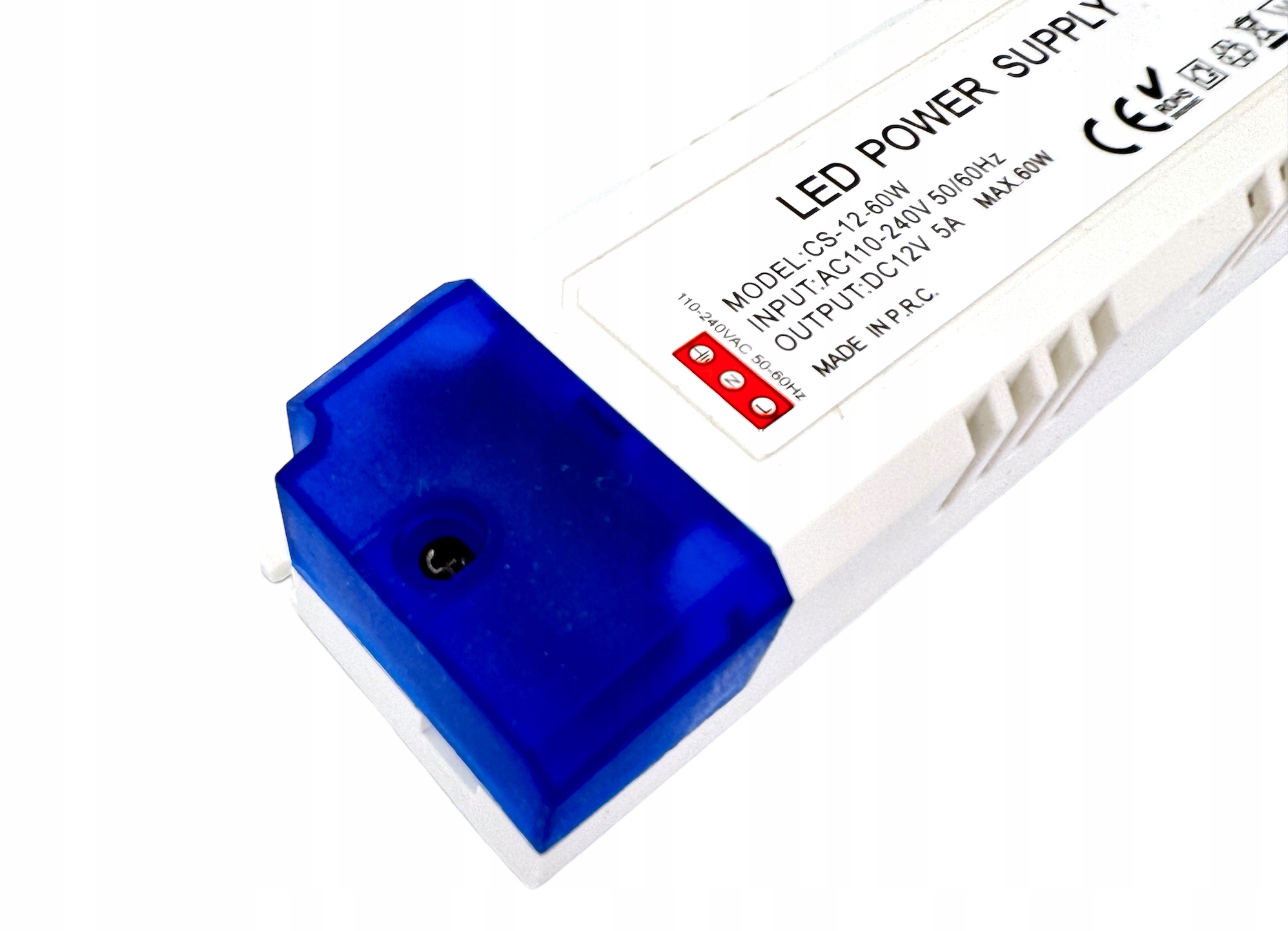 ZASILACZ 12V LED MEBLOWY 60W 5A Do Taśmy LED Transformator Kod producenta 12V-60W-02