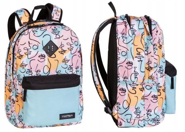 Plecak szkolny młodzieżowy Coolpack Scout Art Twarze