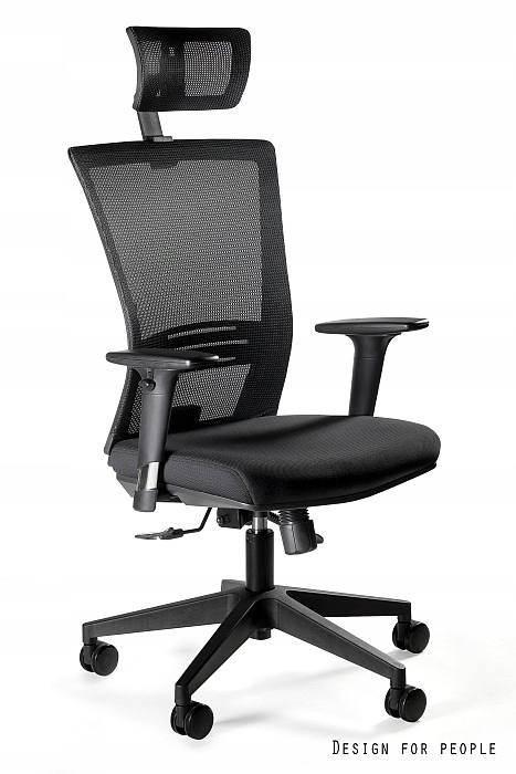 Krzesło biurowe obrotowe Ergonic czarne Unique