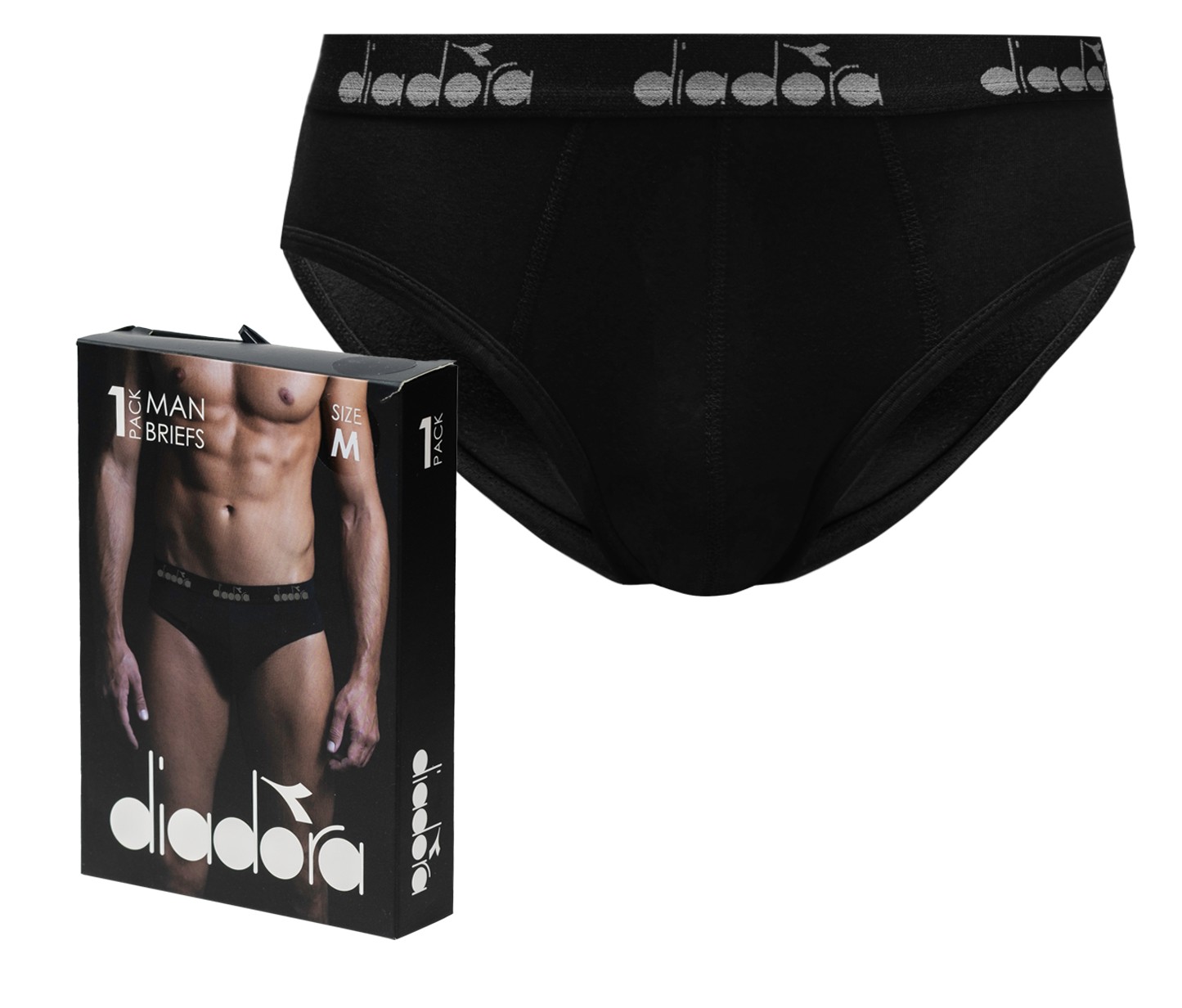 

Slipy męskie majtki Diadora bawełna r. L czarne