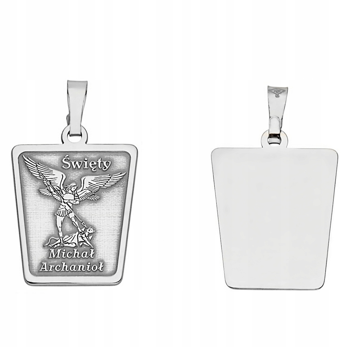 Stříbrný medailon Ag 925 rhodiovaný svatý Michael Archanděl MDC015R