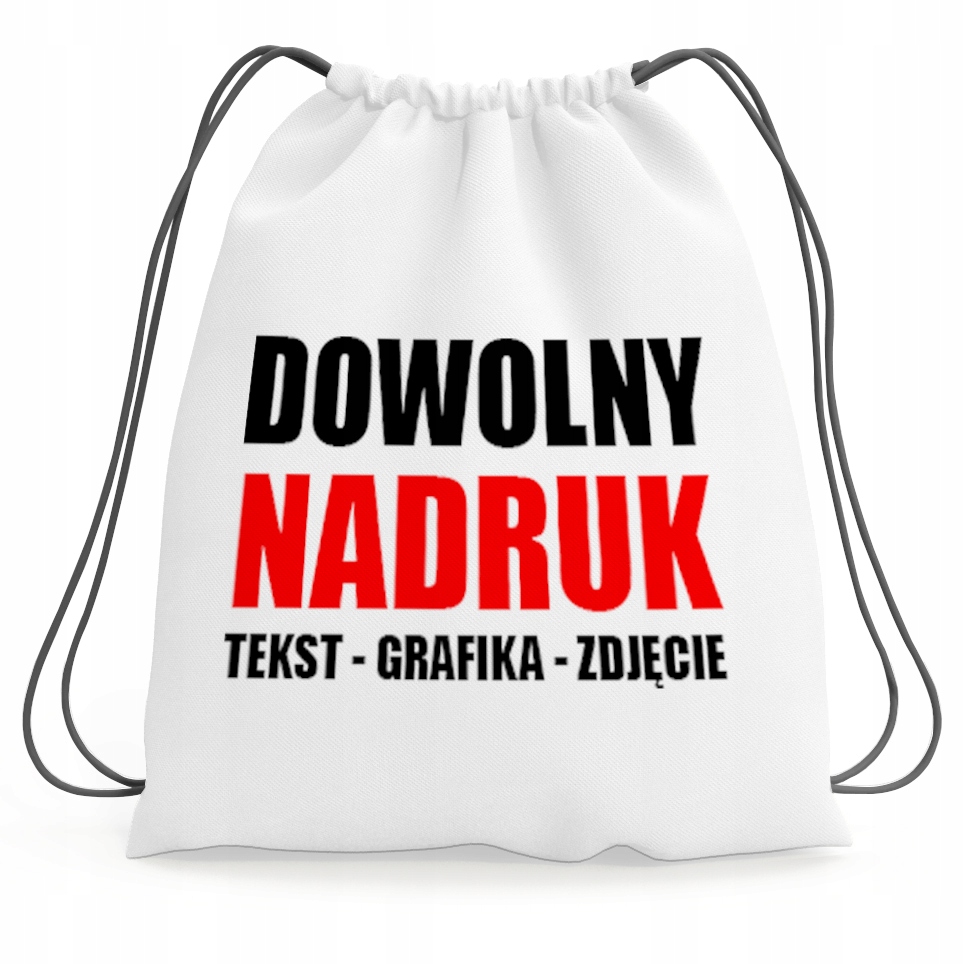 WOREK SZKOLNY Z NADRUKIEM NA BUTY KAPCIE WF DO SZKOŁY / PRZEDSZKOLA