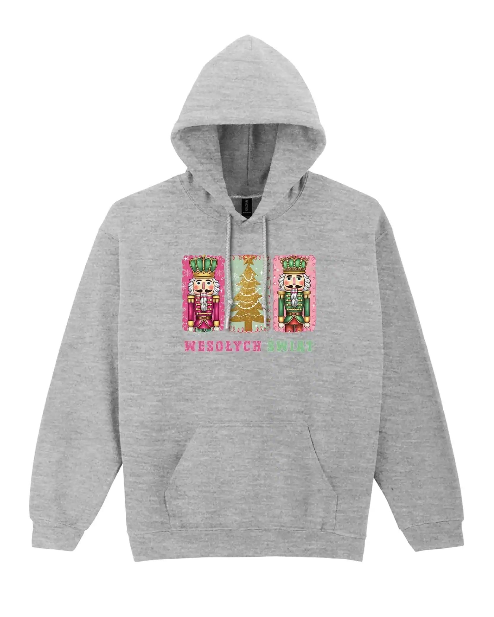 Mikina s kapucí Vánoční louskáček Šedá XL