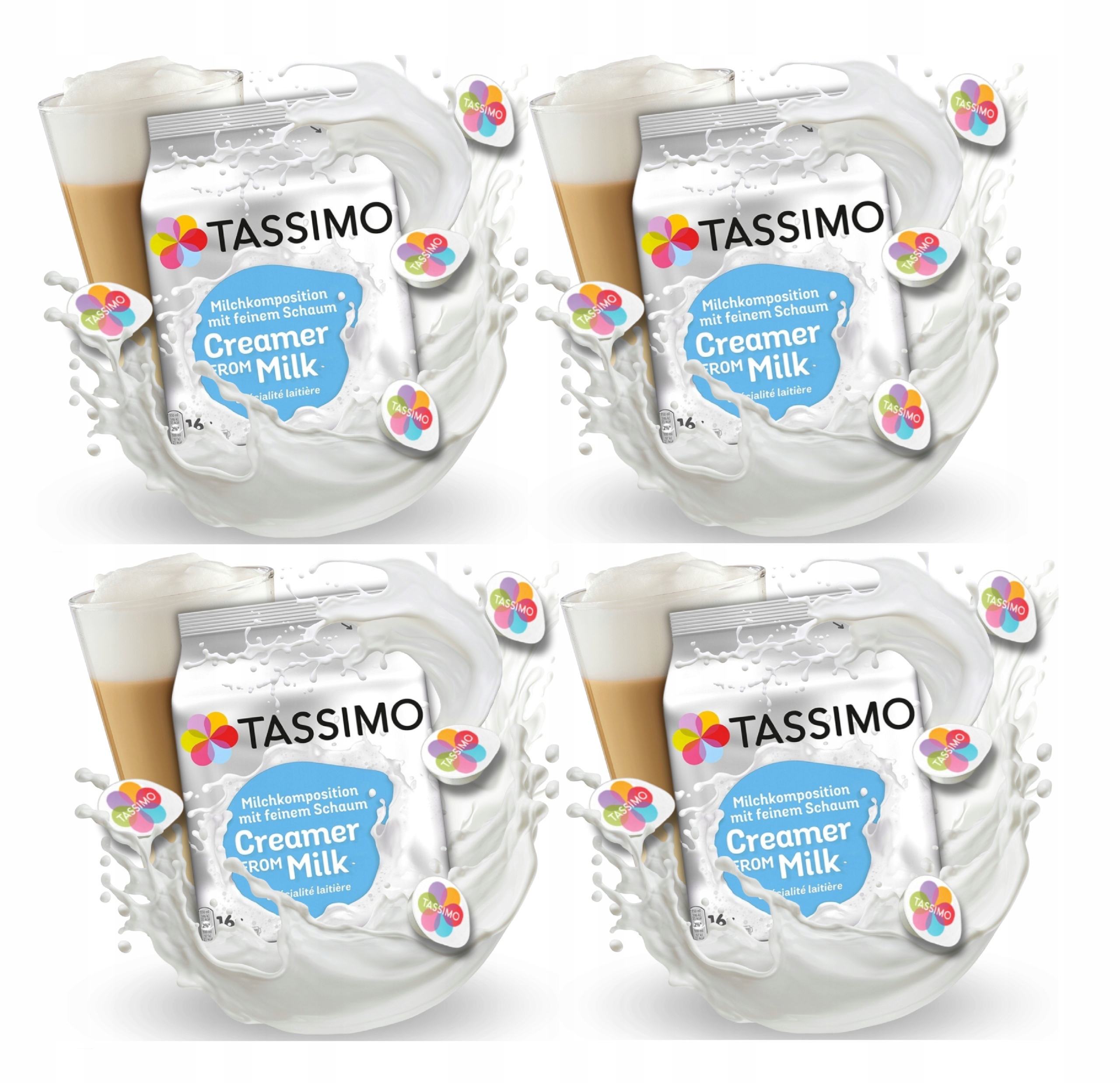 Kapsułki mleczne do ekspresu Tassimo Creamer From Milk Mleko Piana 64 szt.