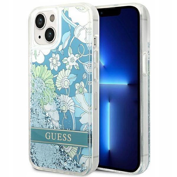 Guess Futerał Do Iphone 13 14 15 Guhcp14Slflsn (Flower Liquid Glitter)