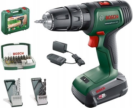 Bosch UniversalImpact 18V Wiertarko-wkrętarka udarowa 1 akumulator walizka