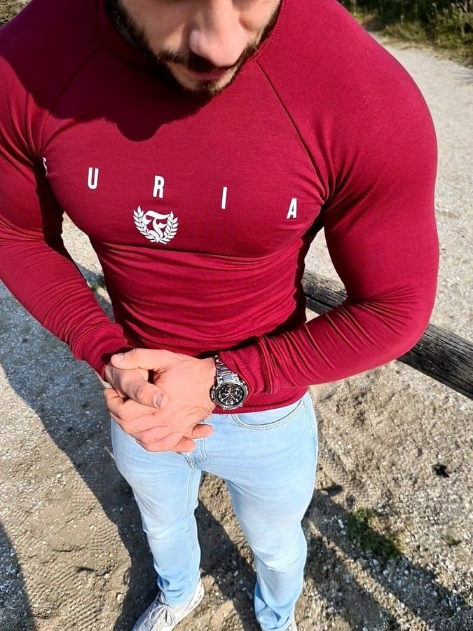 Bluza męska bordowa Furia (Rozmiar: XXXL)