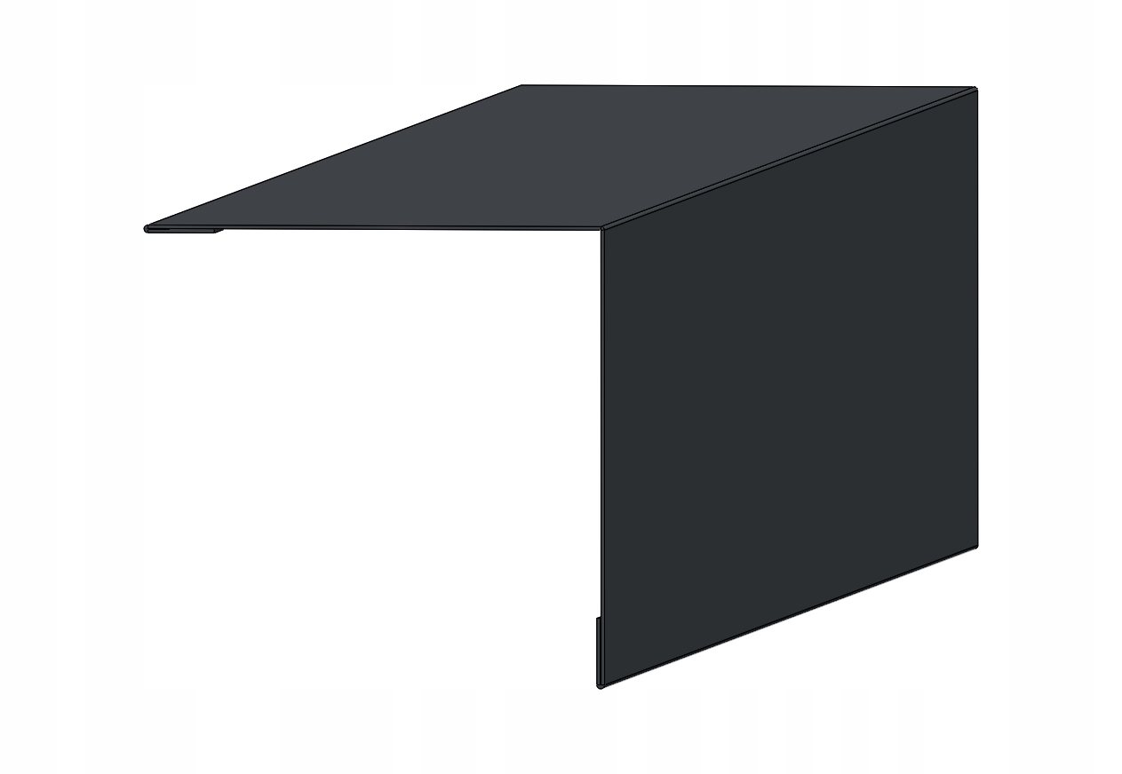 Narożnik zewnętrzny kątownik grafit MAT RAL7024 2m