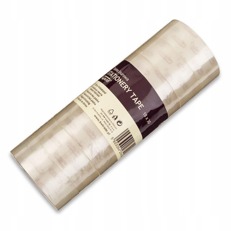 Taśma klejąca biurowa 18mm x 30m przeźroczysta Rodzaj Taśma jednostronna
