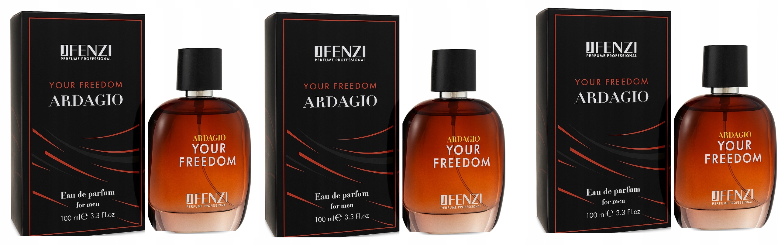 JFenzi Ardagio Your Freedom 3x100 ml parfémovaná voda pro muže